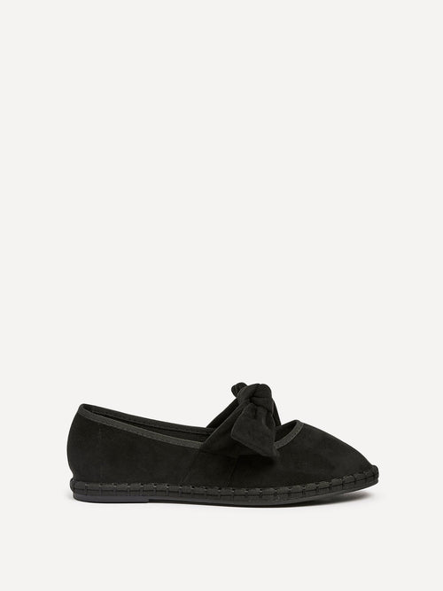 Pout Black Faux Suede Pumps