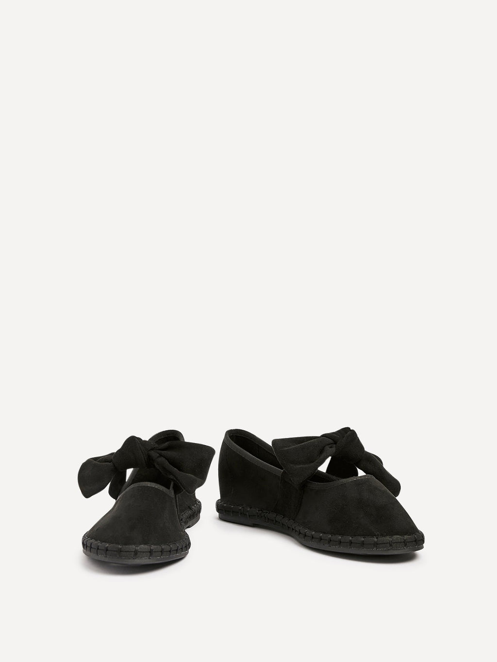Pout Black Faux Suede Pumps