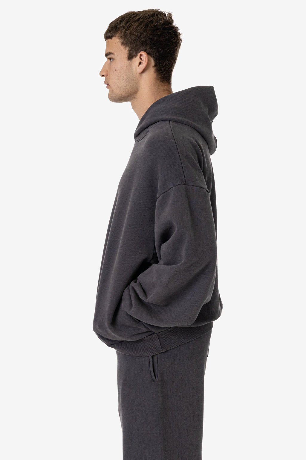 PLU09GD - 16oz. Garment Dye Plush Fleece Hooded Pullover Sweatshirt