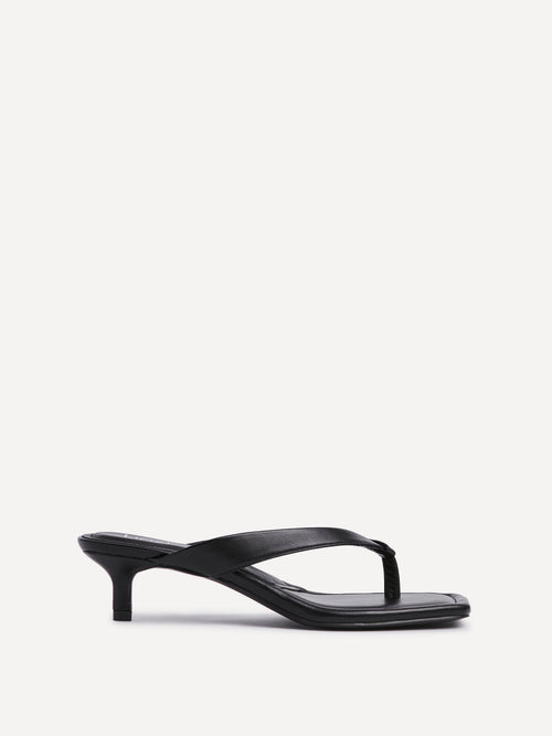 Potential Black Toe Post Kitten Heels