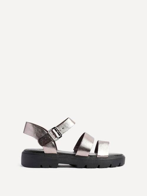 Ramona Pewter Gladiator Sandals