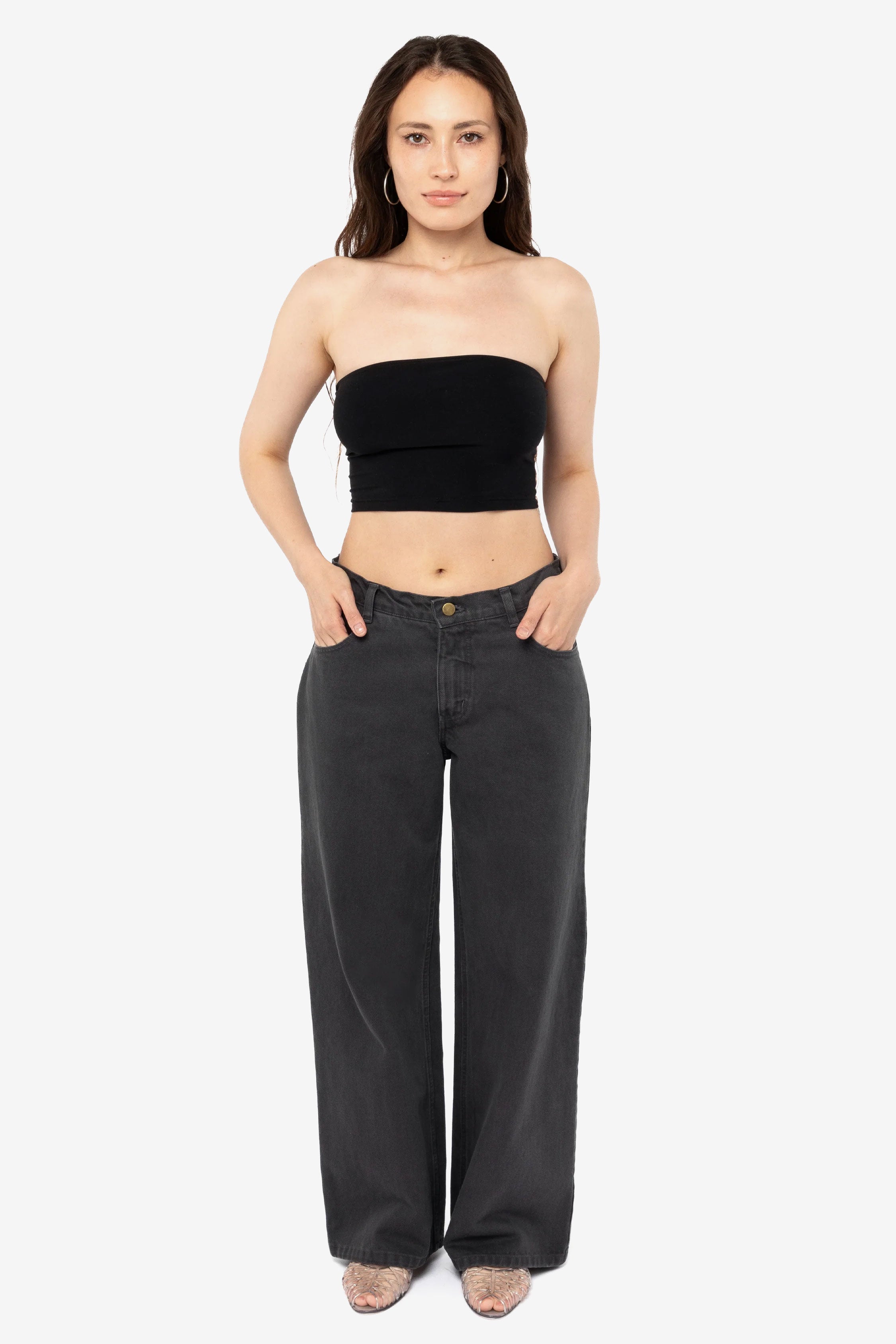 RBDW401GD - 12 oz Bull Denim Mid Rise Wide Leg Jeans