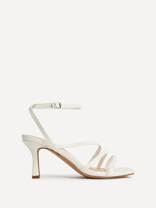 Reflect Wide Fit White Strappy Heels