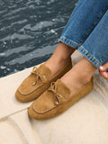 Relevant Tan Faux Suede Loafers