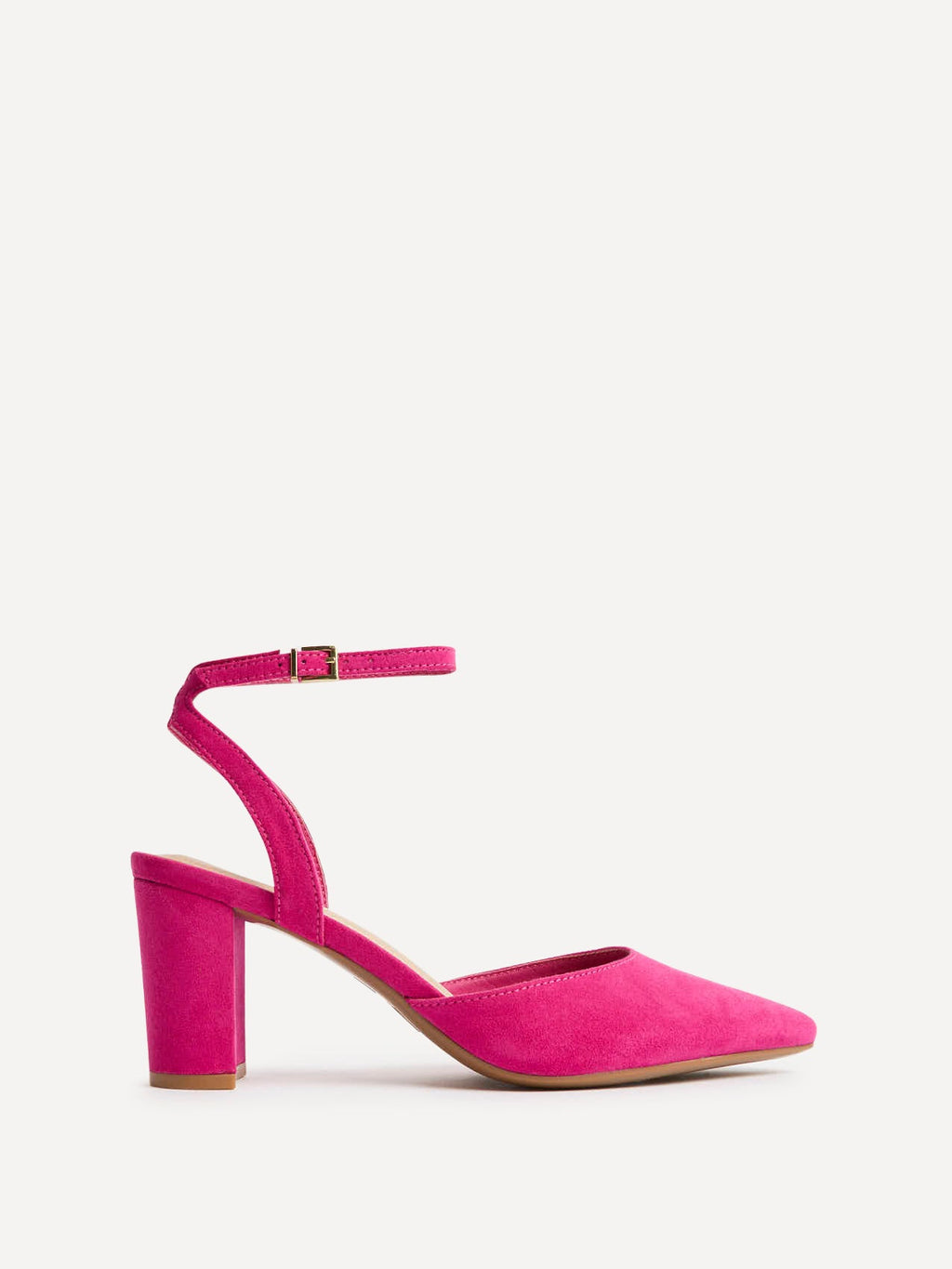 Rendall Fuchsia Faux Suede Court Heels