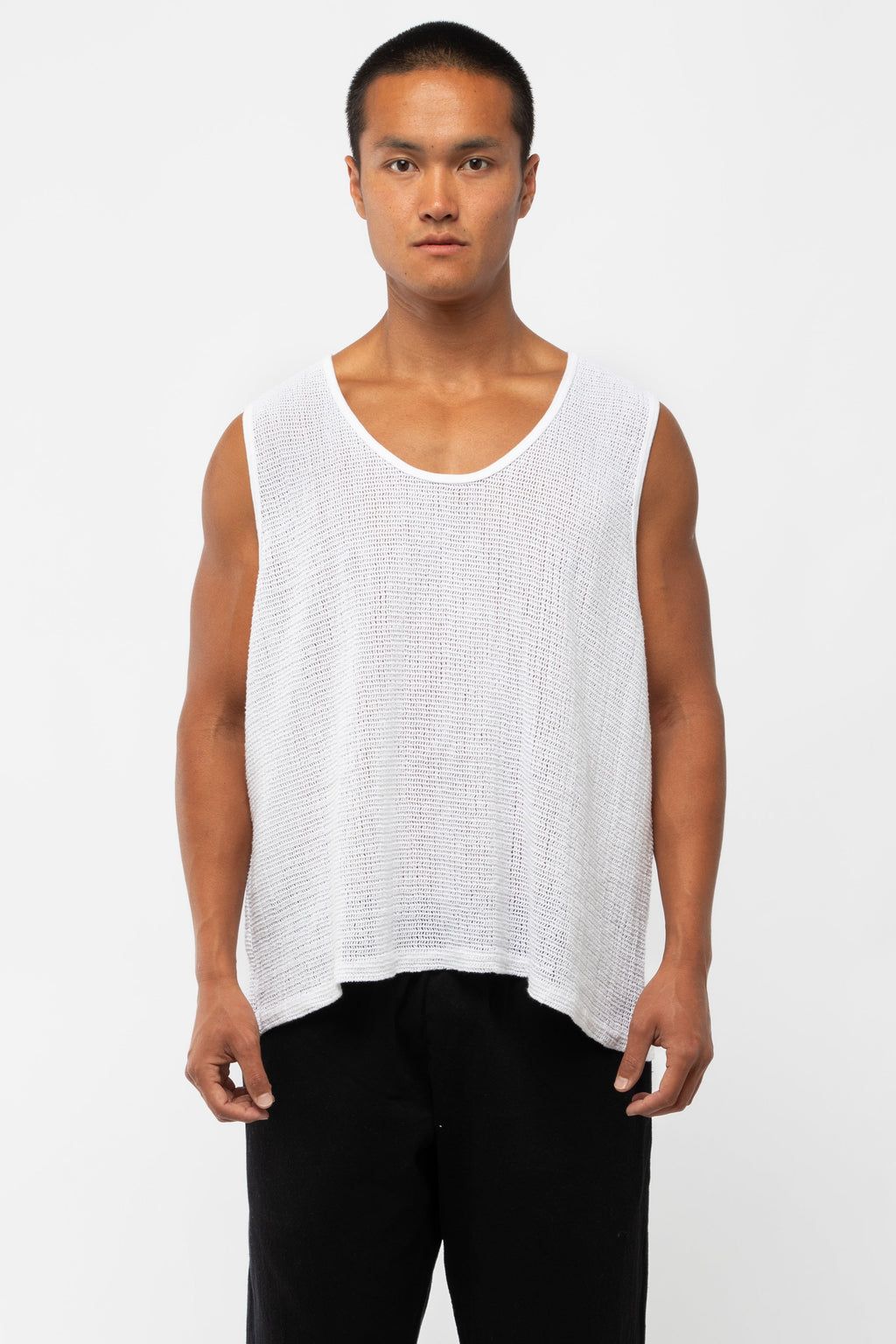 RIN15GD - Unisex Cotton Fishnet Tank Top