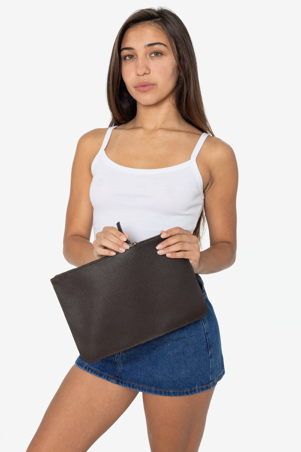 RLH3412 - Medium Leather Zip Pouch