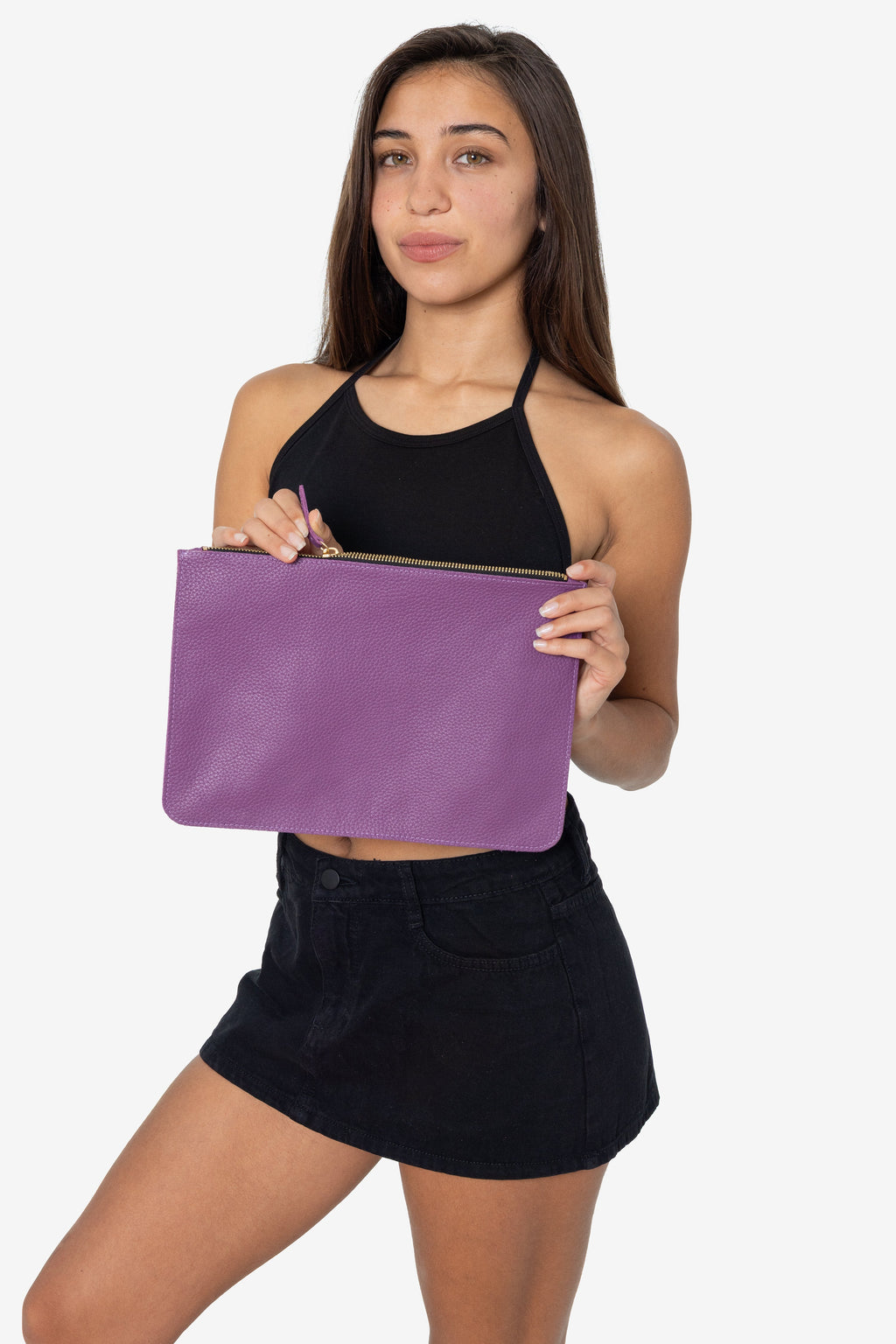 RLH3412 - Medium Leather Zip Pouch