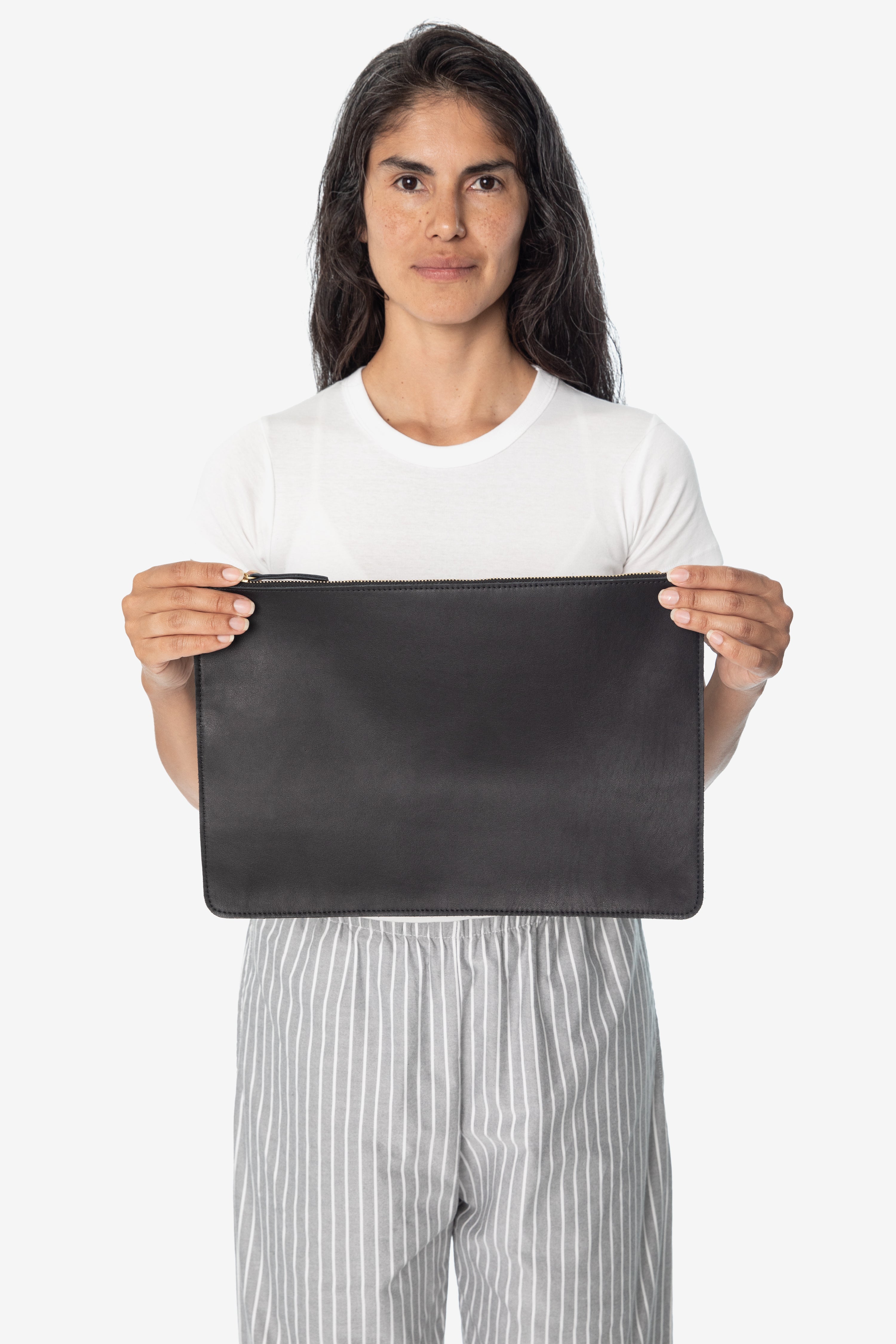 RLH3413 - Large Leather Zip Pouch