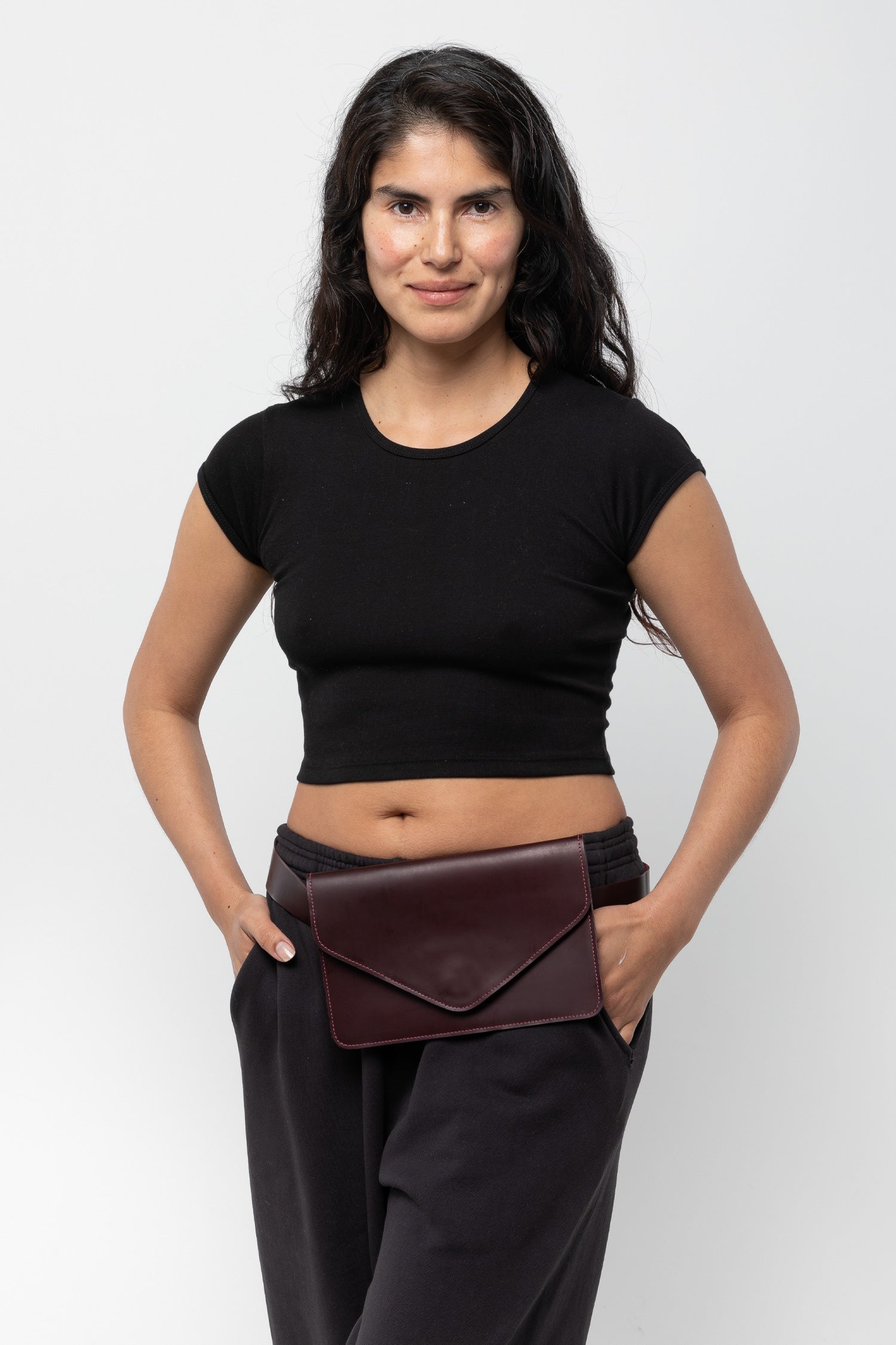 RLH3433 - Large Multifunctional Belted Envelope Clutch