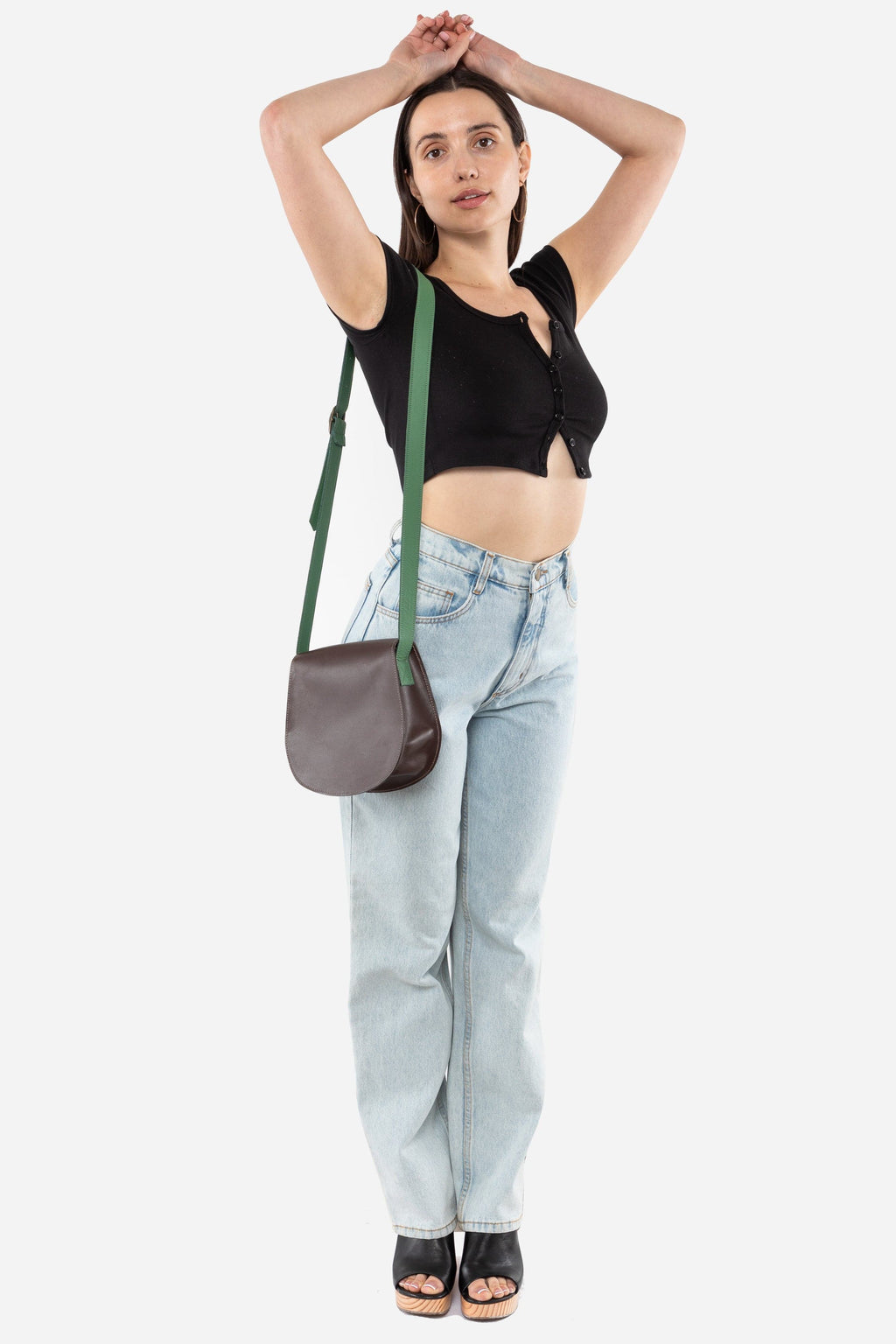 RLH3453 - Classic Leather Saddle Bag