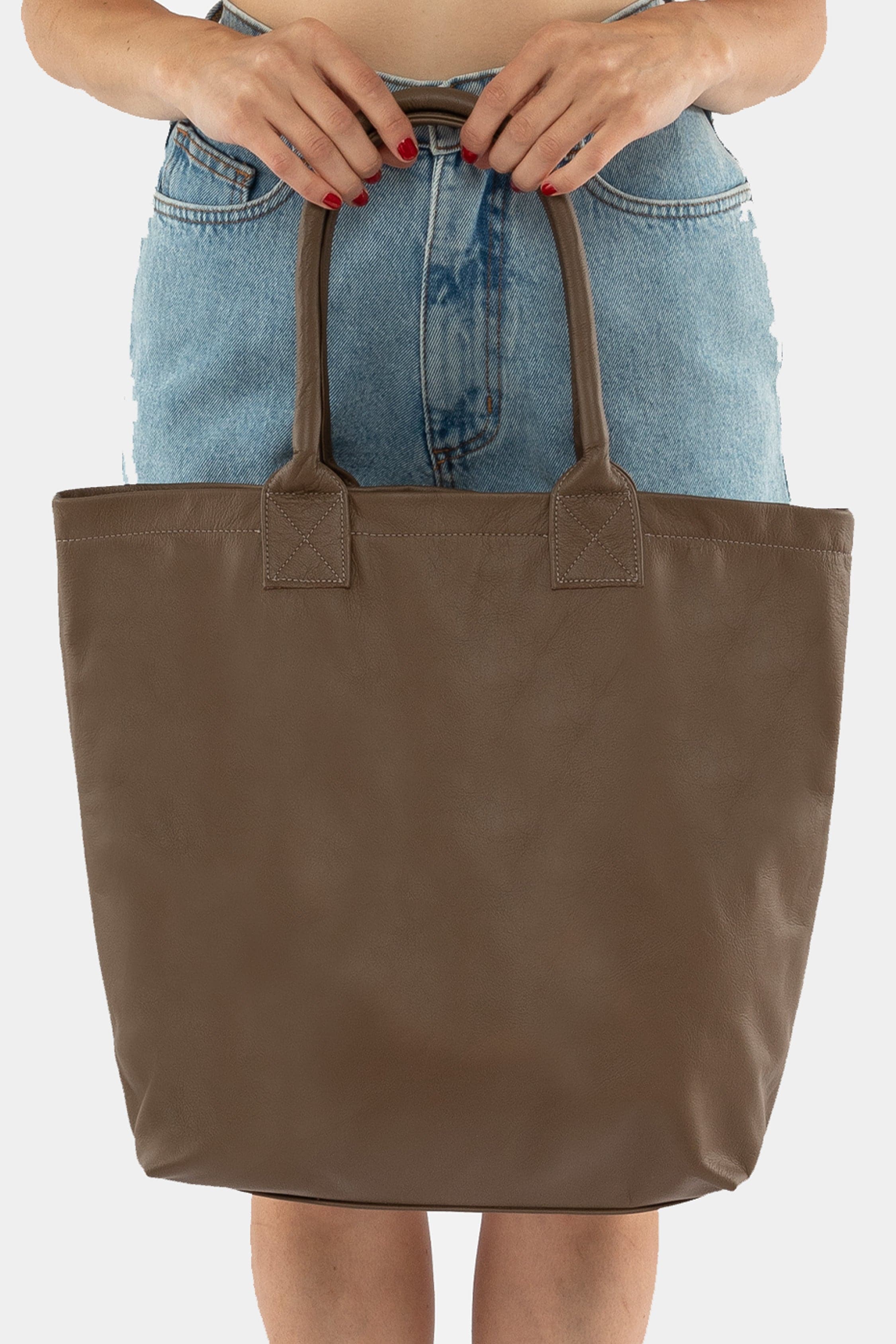 RLH3479 - Unisex Leather Museum Tote