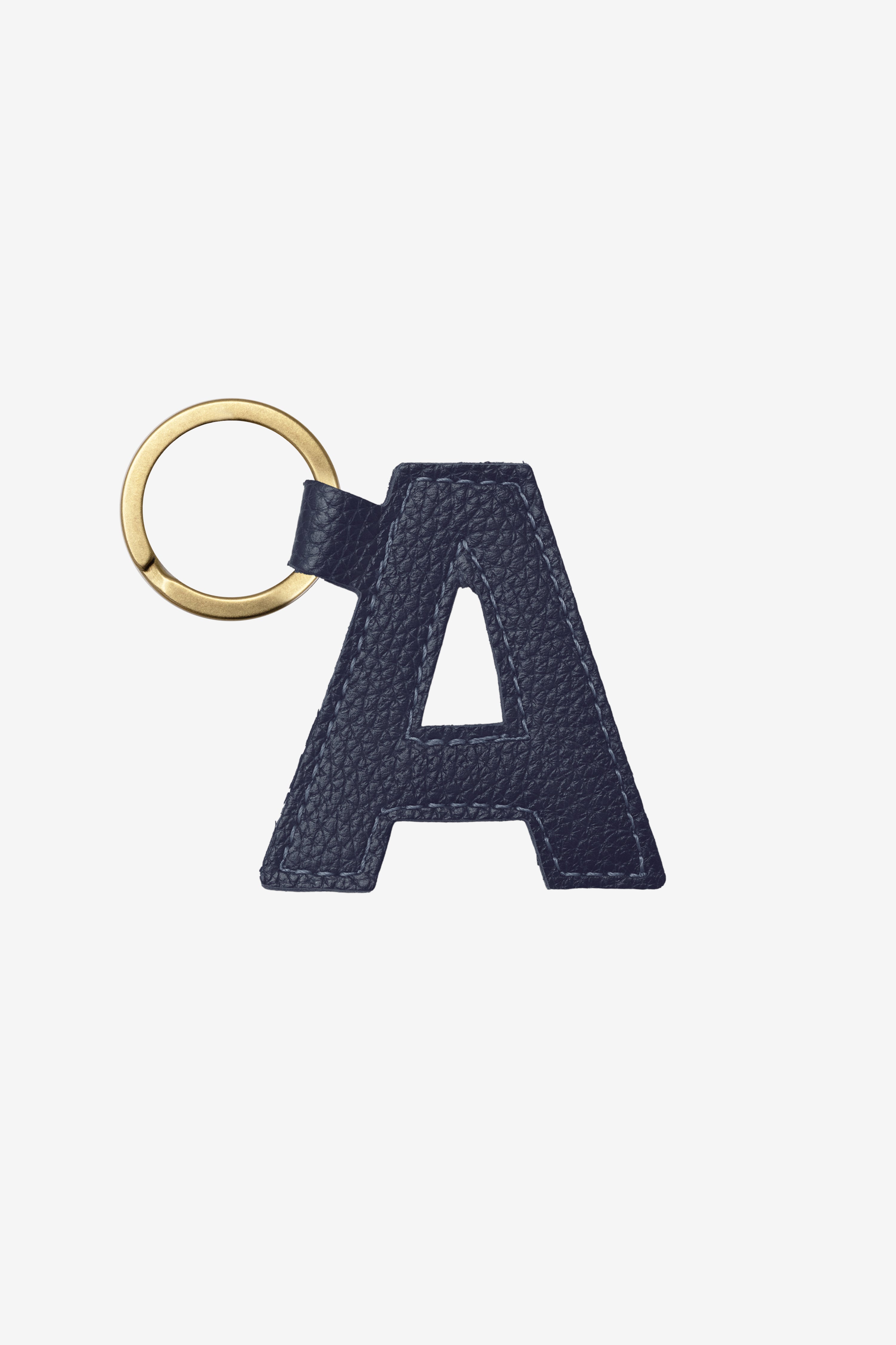 RLH520 - Leather Alphabet Keychain