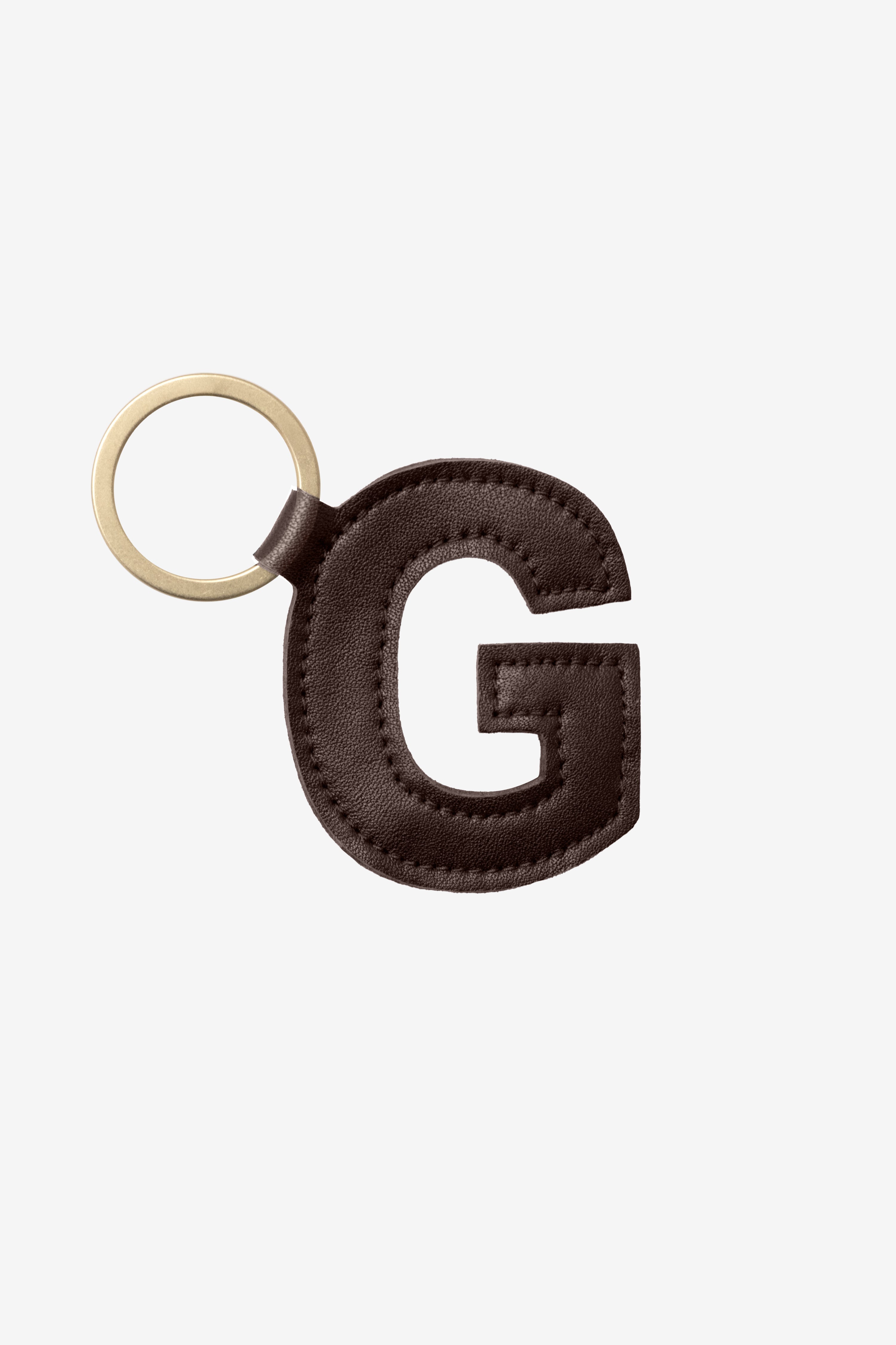 RLH520 - Leather Alphabet Keychain