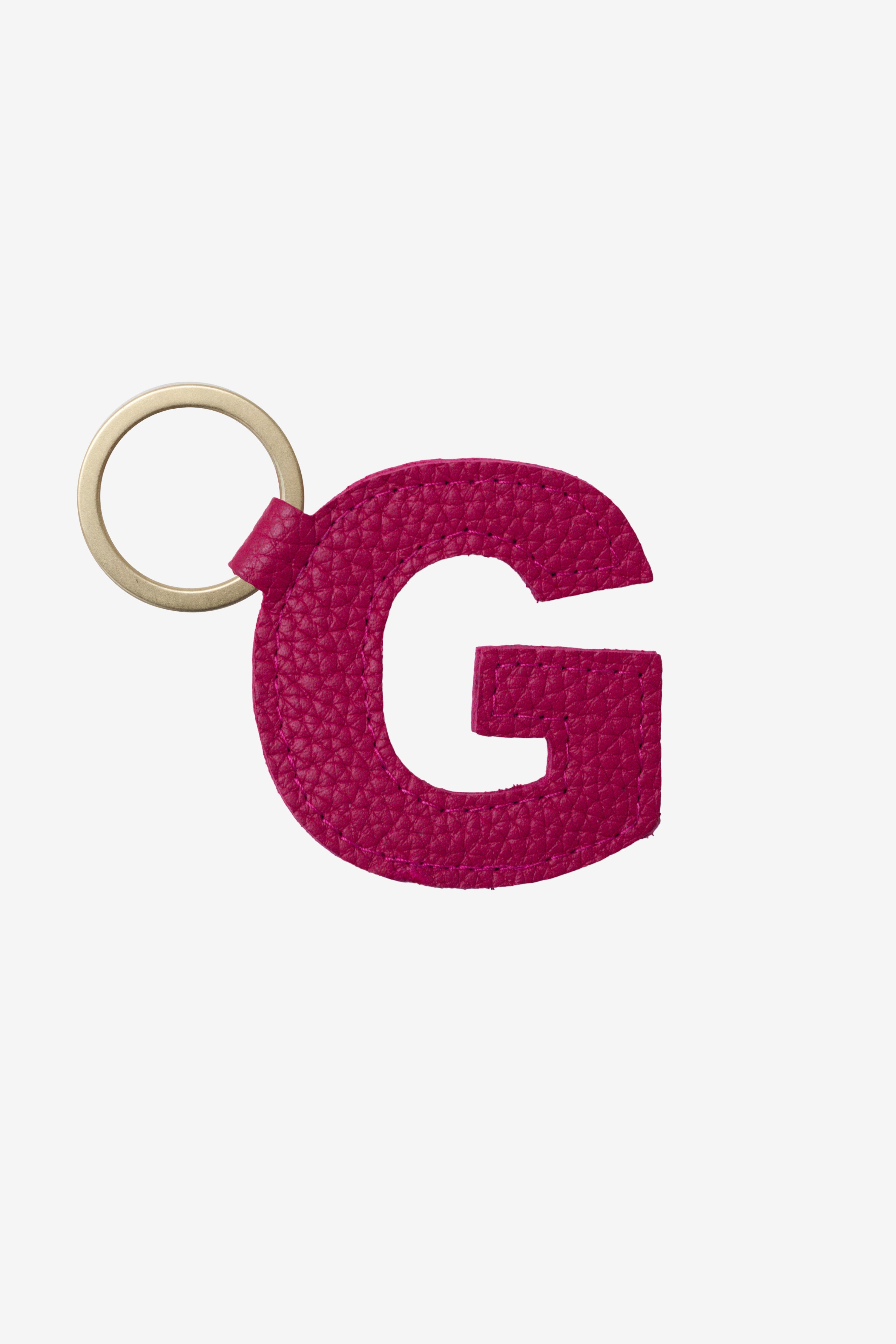 RLH520 - Leather Alphabet Keychain