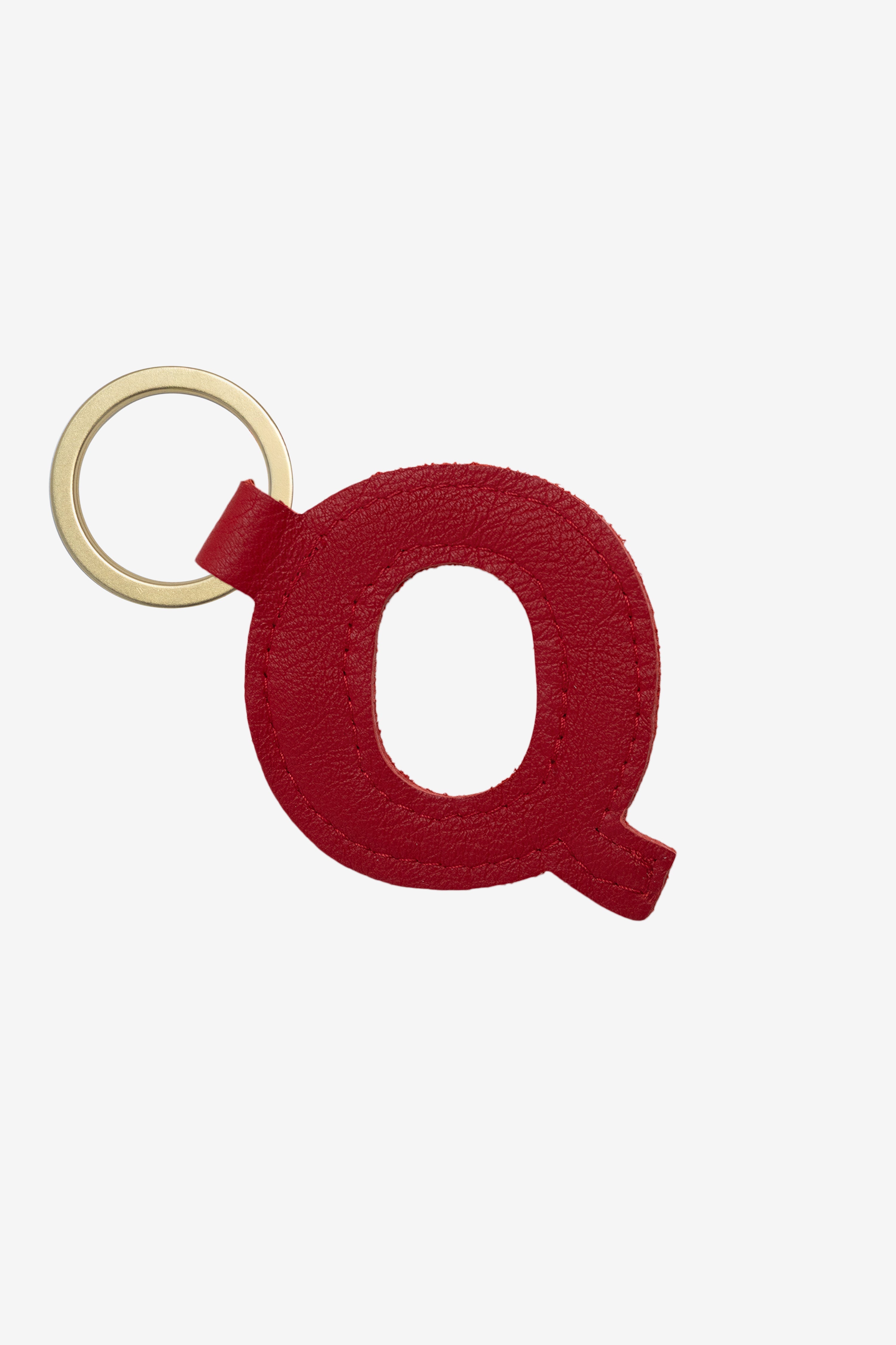 RLH520 - Leather Alphabet Keychain