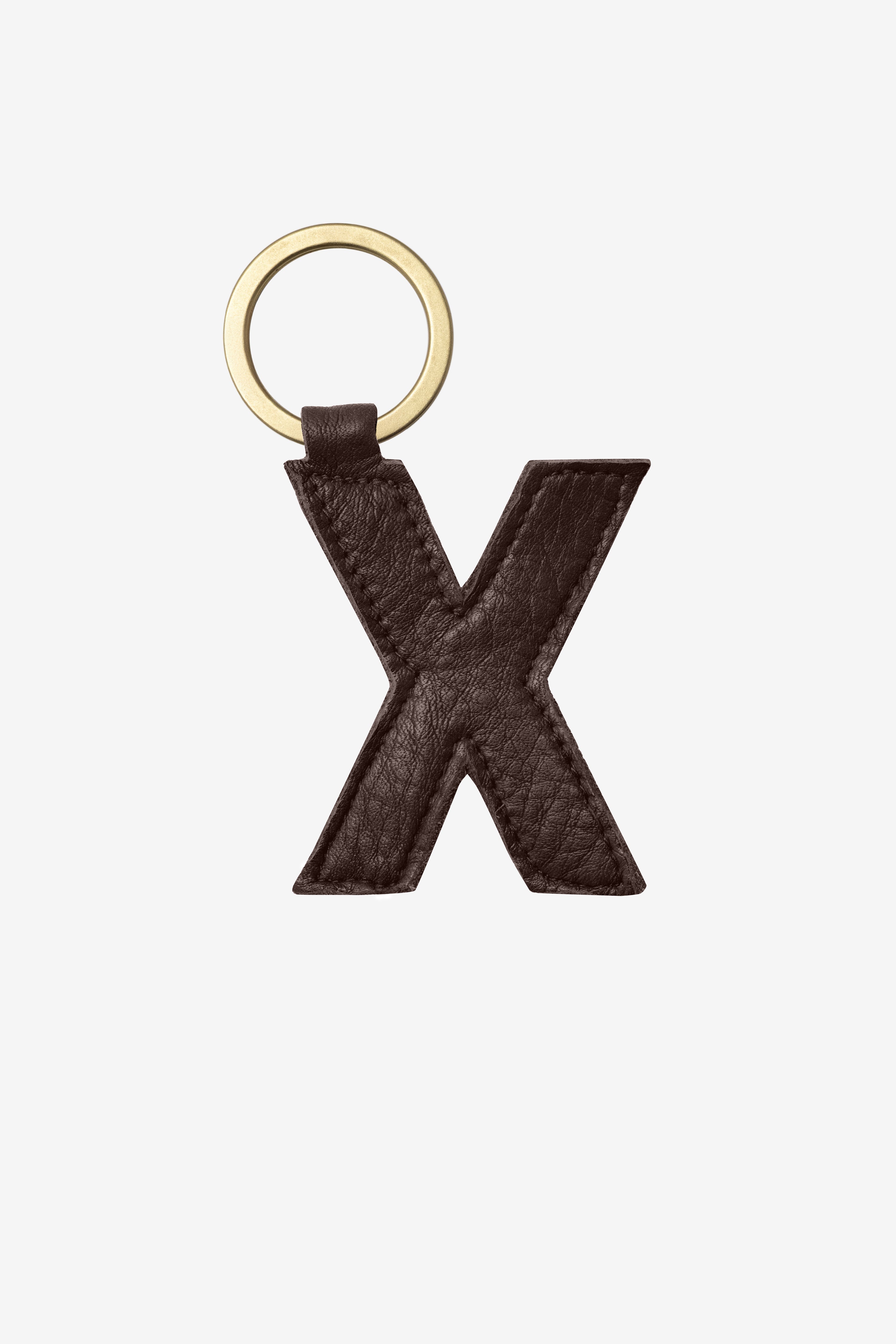RLH520 - Leather Alphabet Keychain