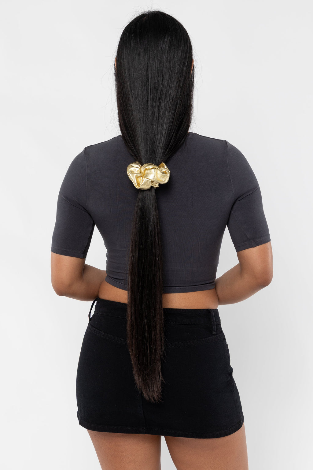 RLHSCRUNCH - Leather Scrunchie