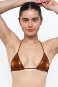 RMH3003 - Shiny Matrix String Bikini Top
