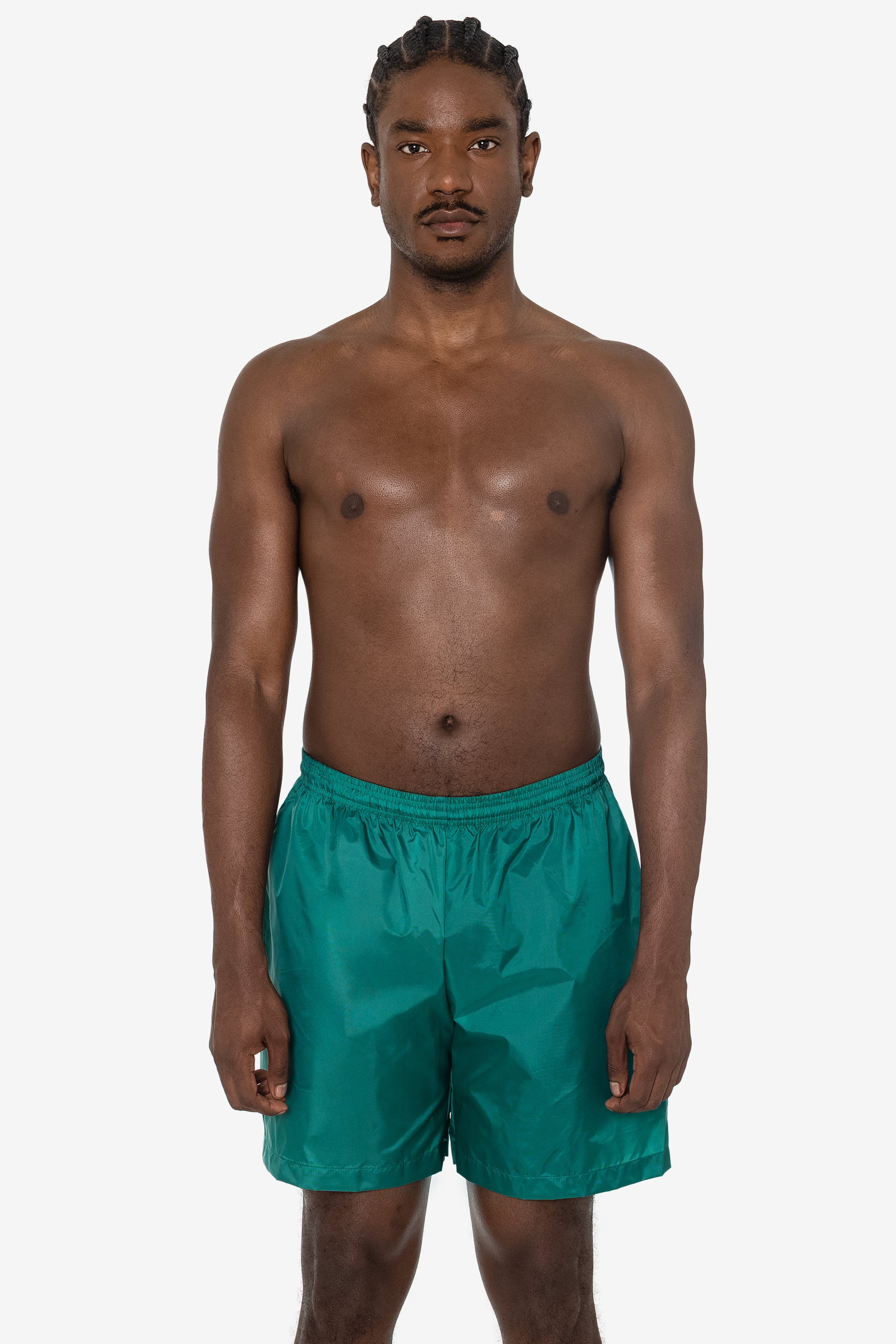 RNF412 - Men's-Unisex Nylon Taffeta Wide Shorts / Swim Trunk