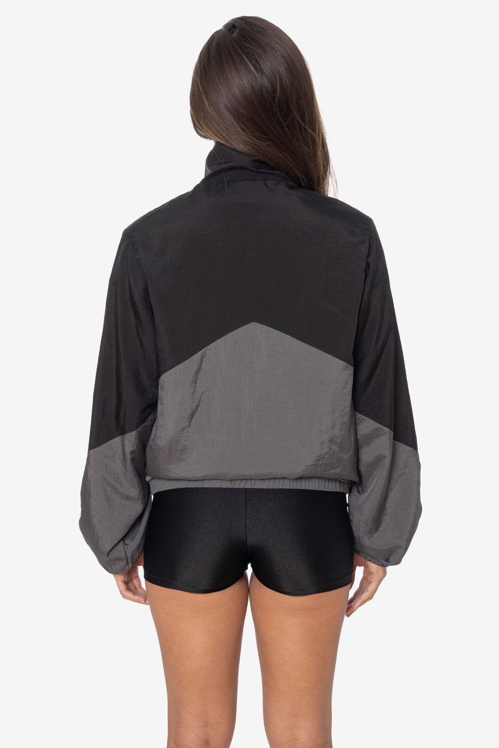 RNF555C - Nylon Crinkle Zip-Up Colorblock Windbreaker