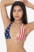 RNT3253P - Printed Halter String Bikini Top