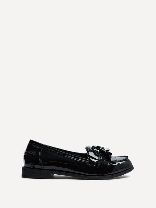 Rosemary Black Patent Loafers
