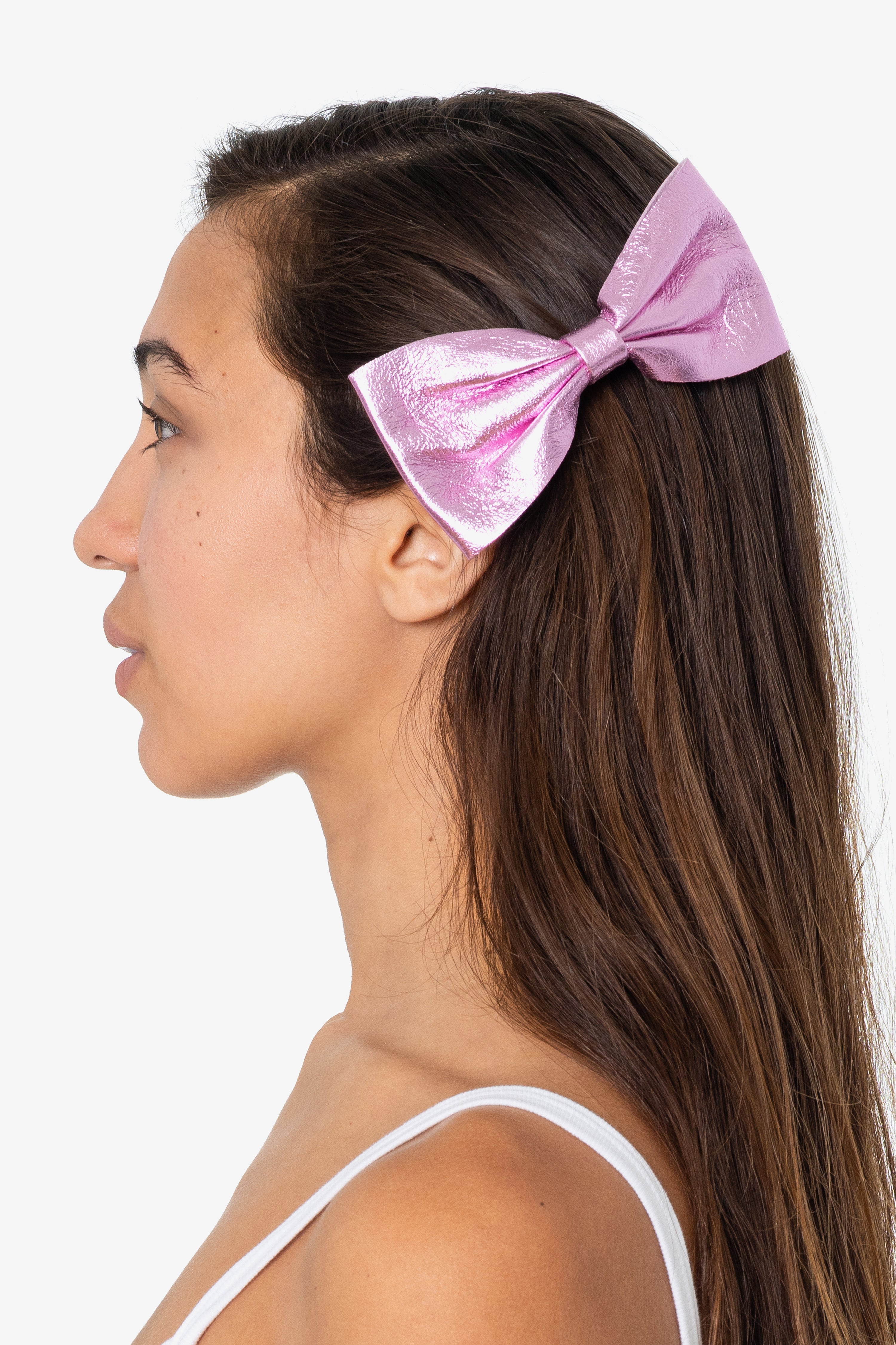RSALH509 - Classic Leather Bow Clip