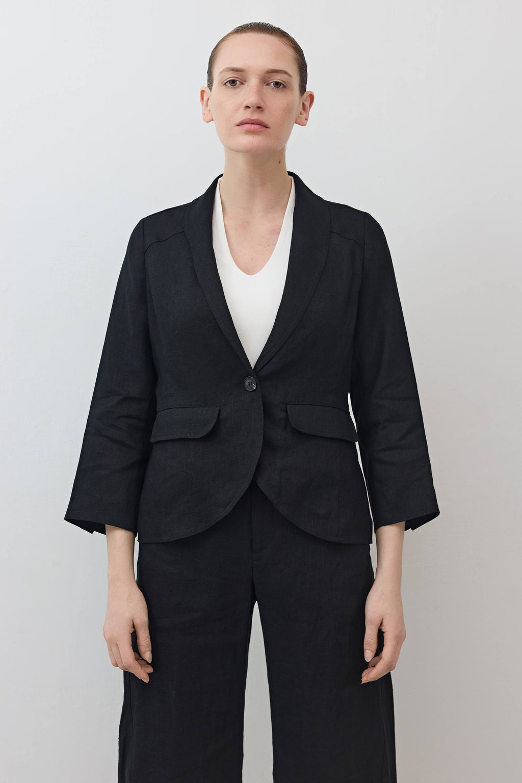 The Cropped Tulip Hem Blazer