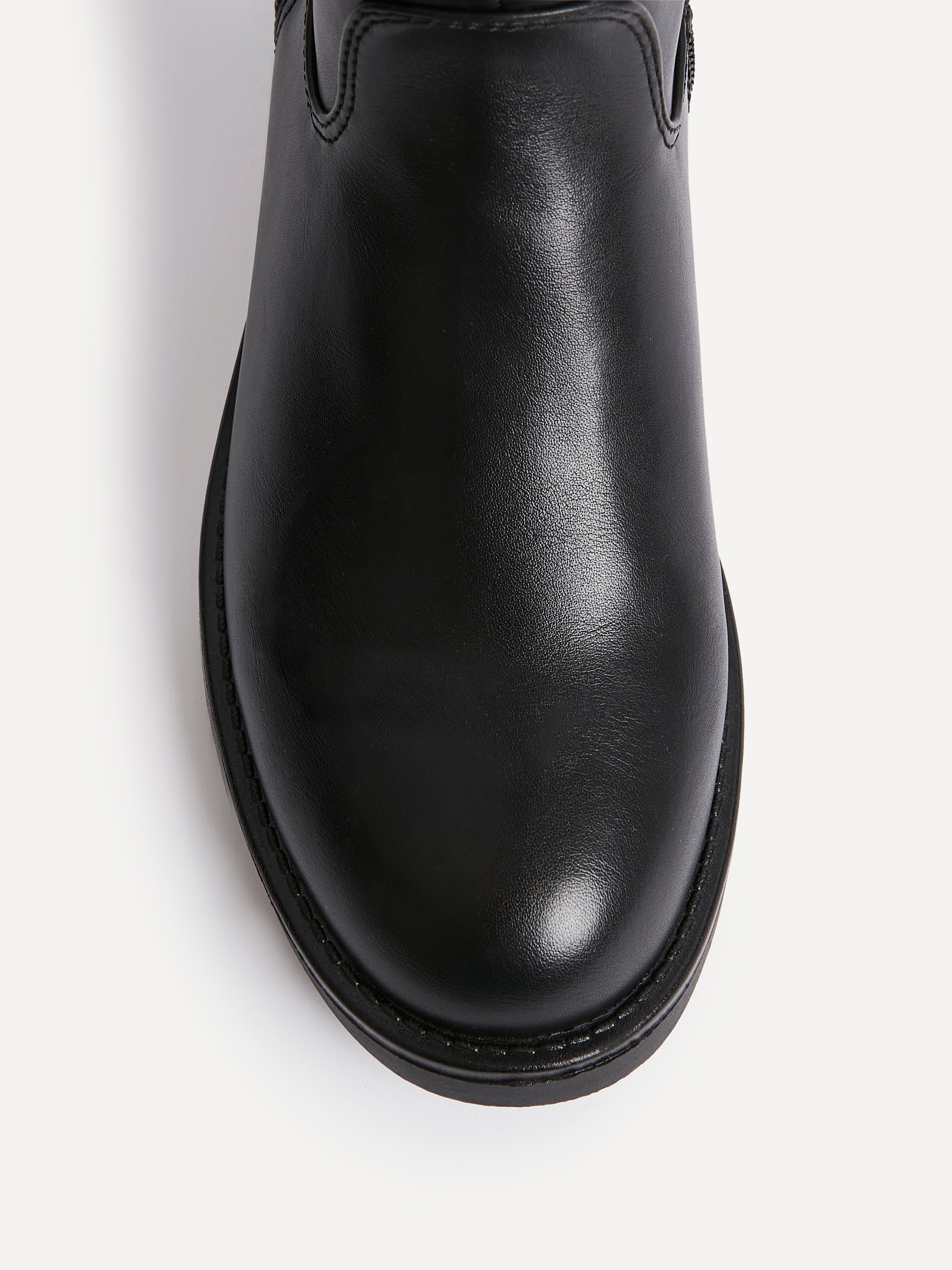 Roam Black Zip-Up Long Boots