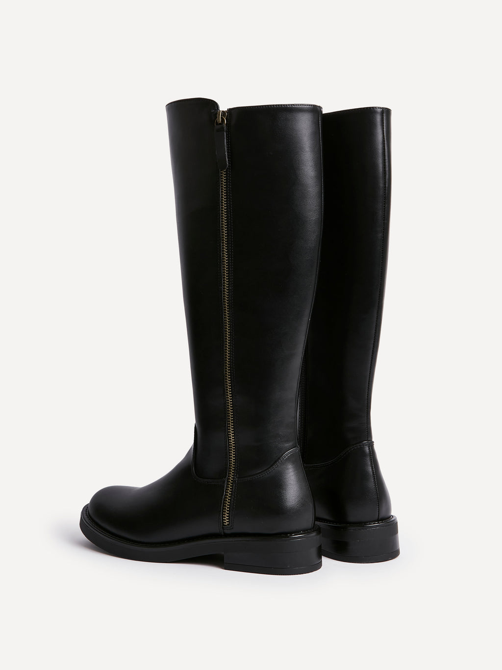 Roam Black Zip-Up Long Boots