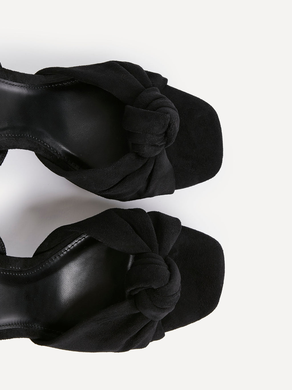 Ruba Black Knotted Platform Heels