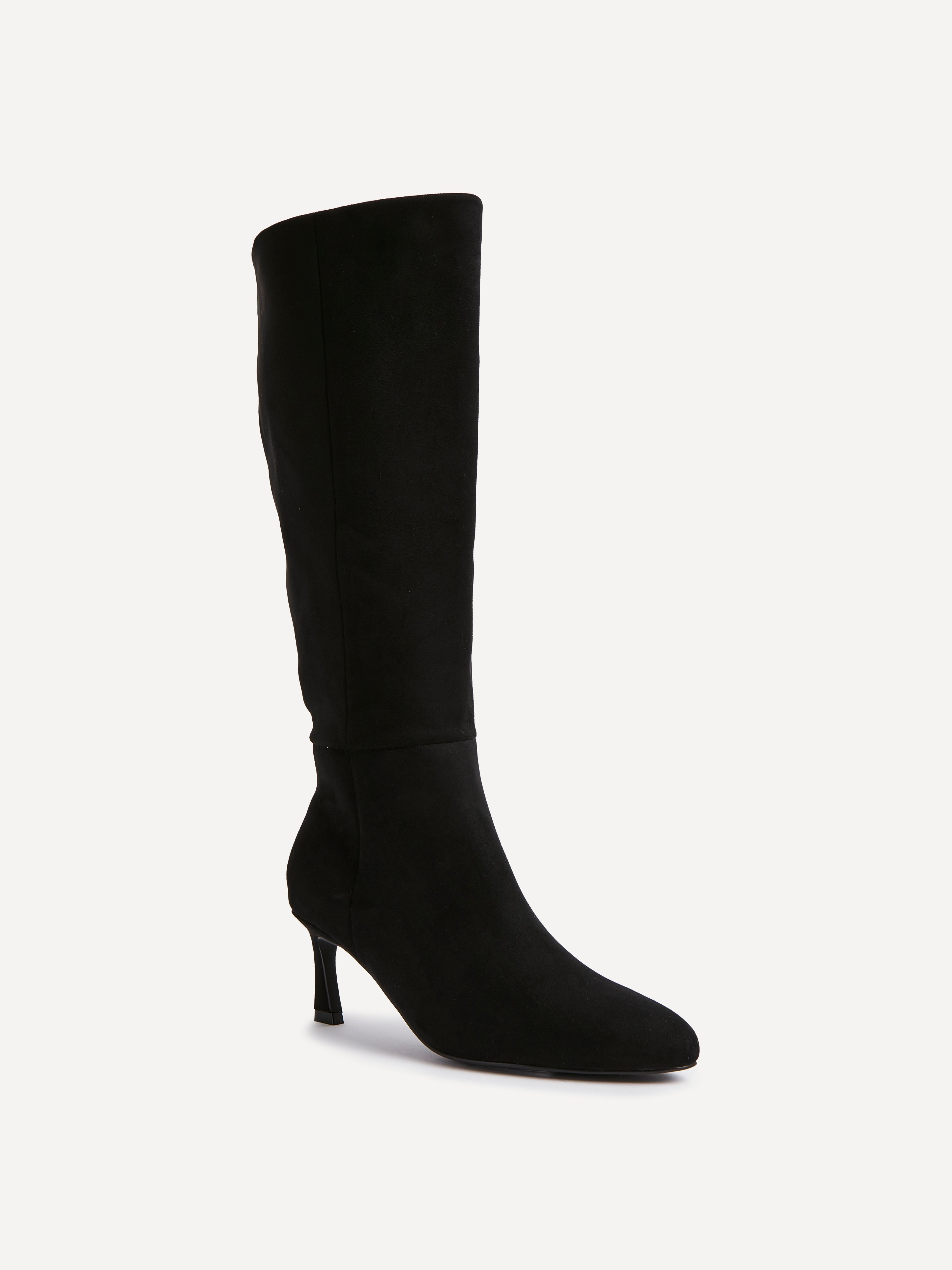 Rush Black Long Stiletto Boots