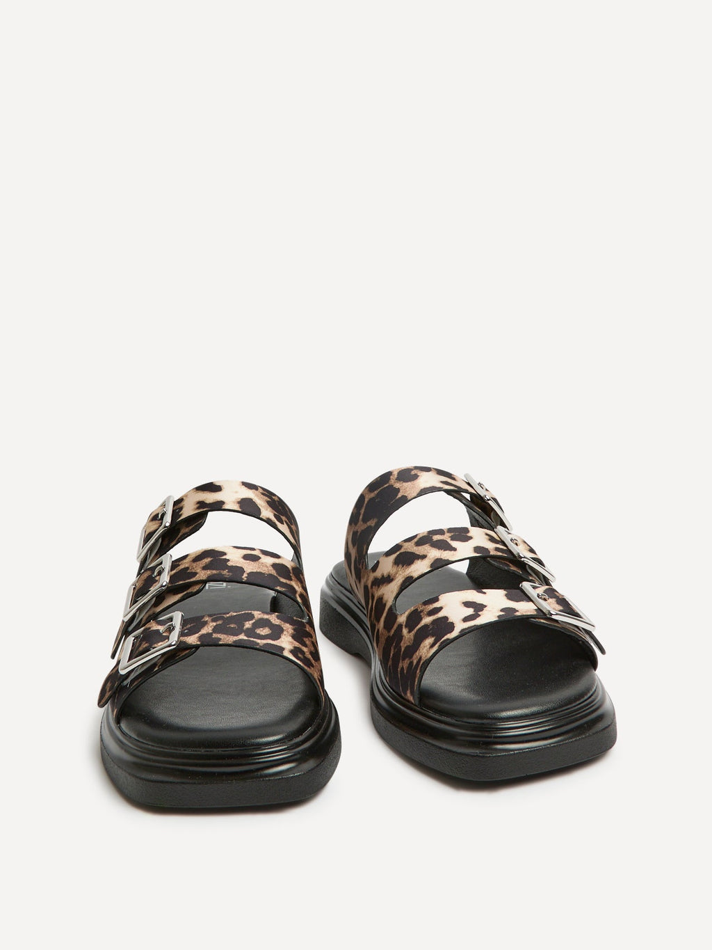 Satellite Leopard Print Flat Sandals