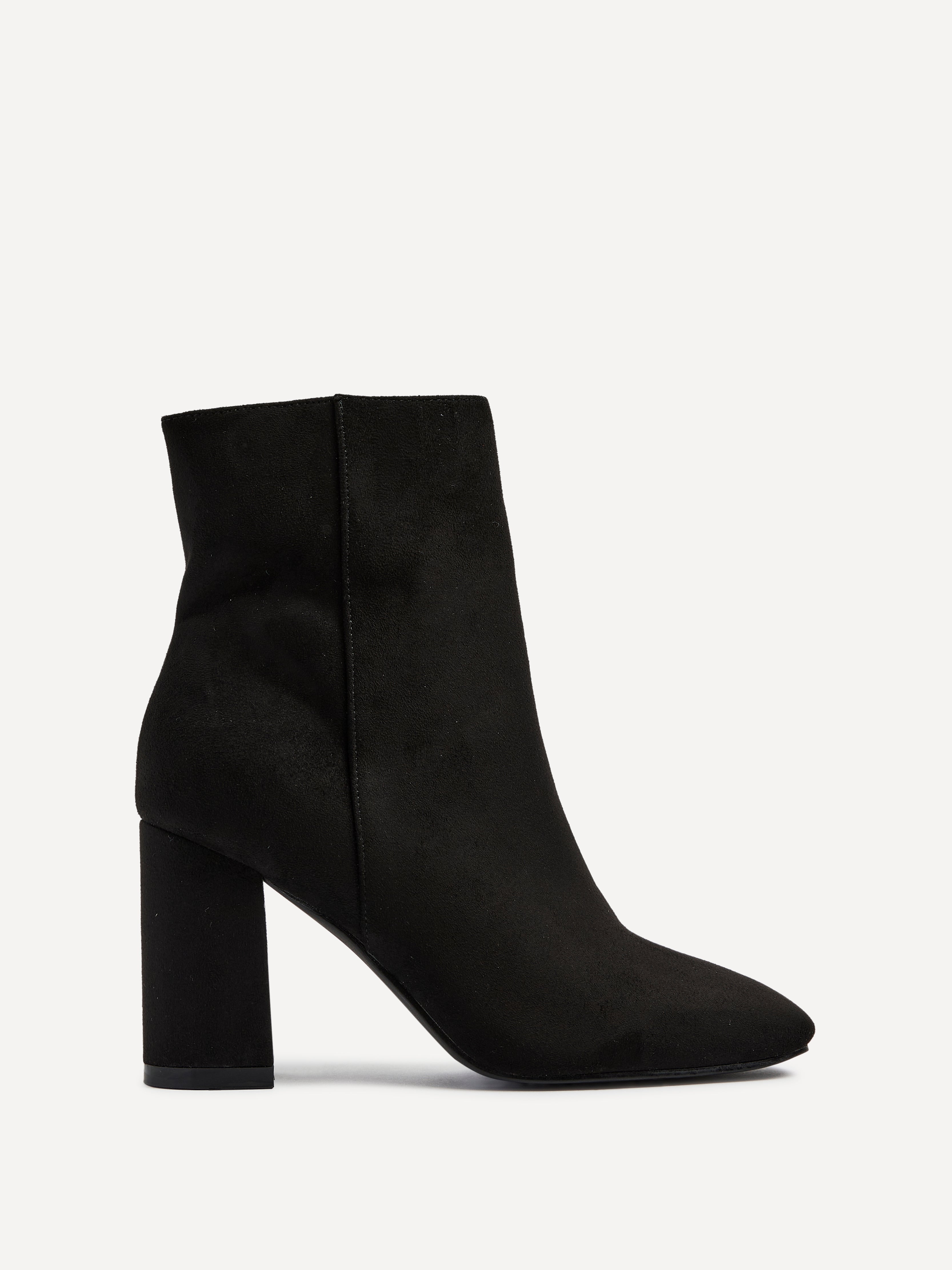 Scout Black Block Heeled Ankle Boots