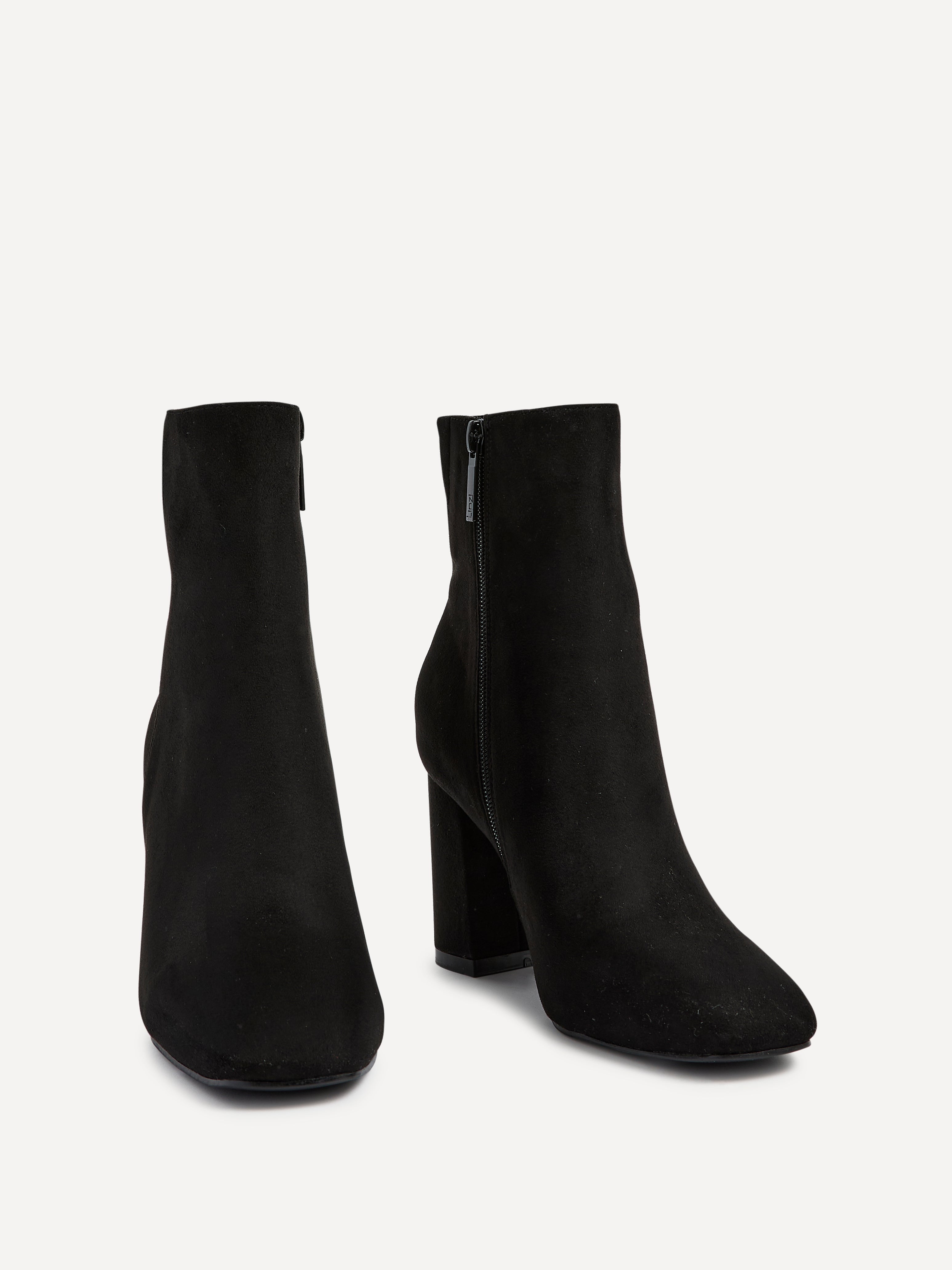 Scout Black Block Heeled Ankle Boots