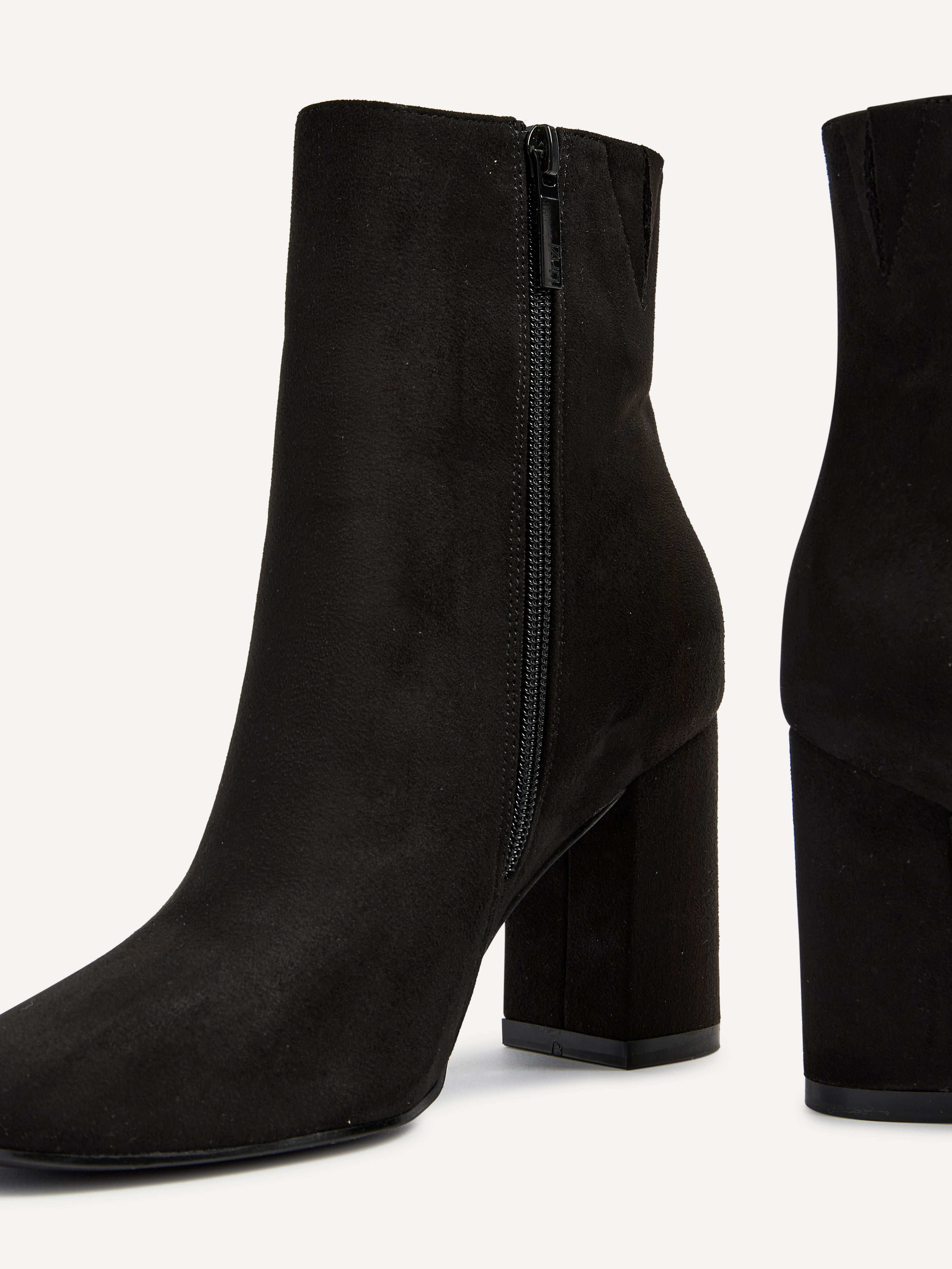 Scout Black Block Heeled Ankle Boots