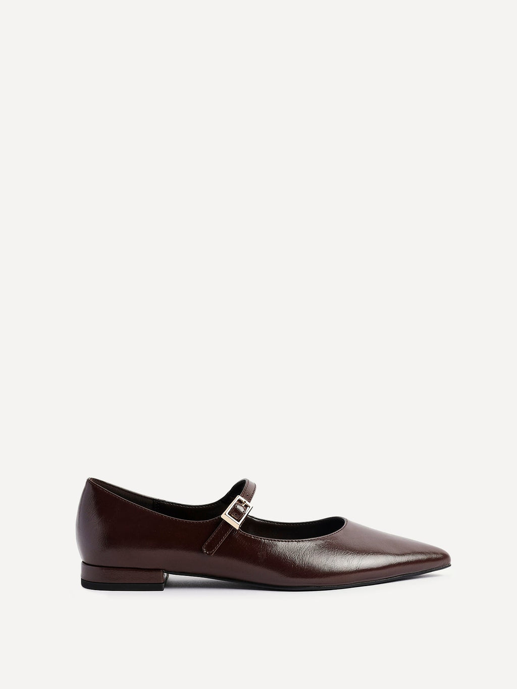 Seattle Brown Faux Leather Flats