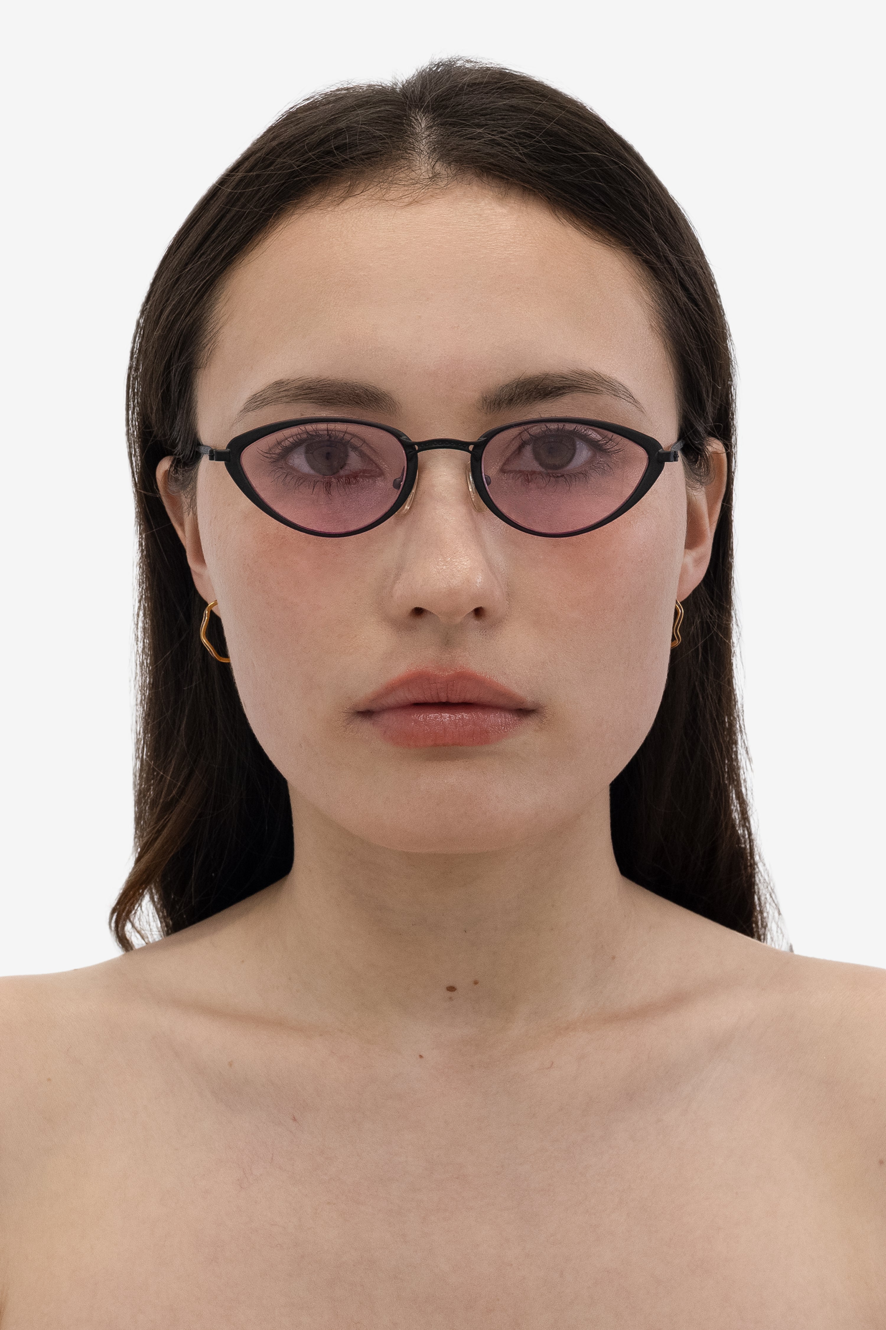 JWLWEH - Wavy Enameled Hoop Earrings
