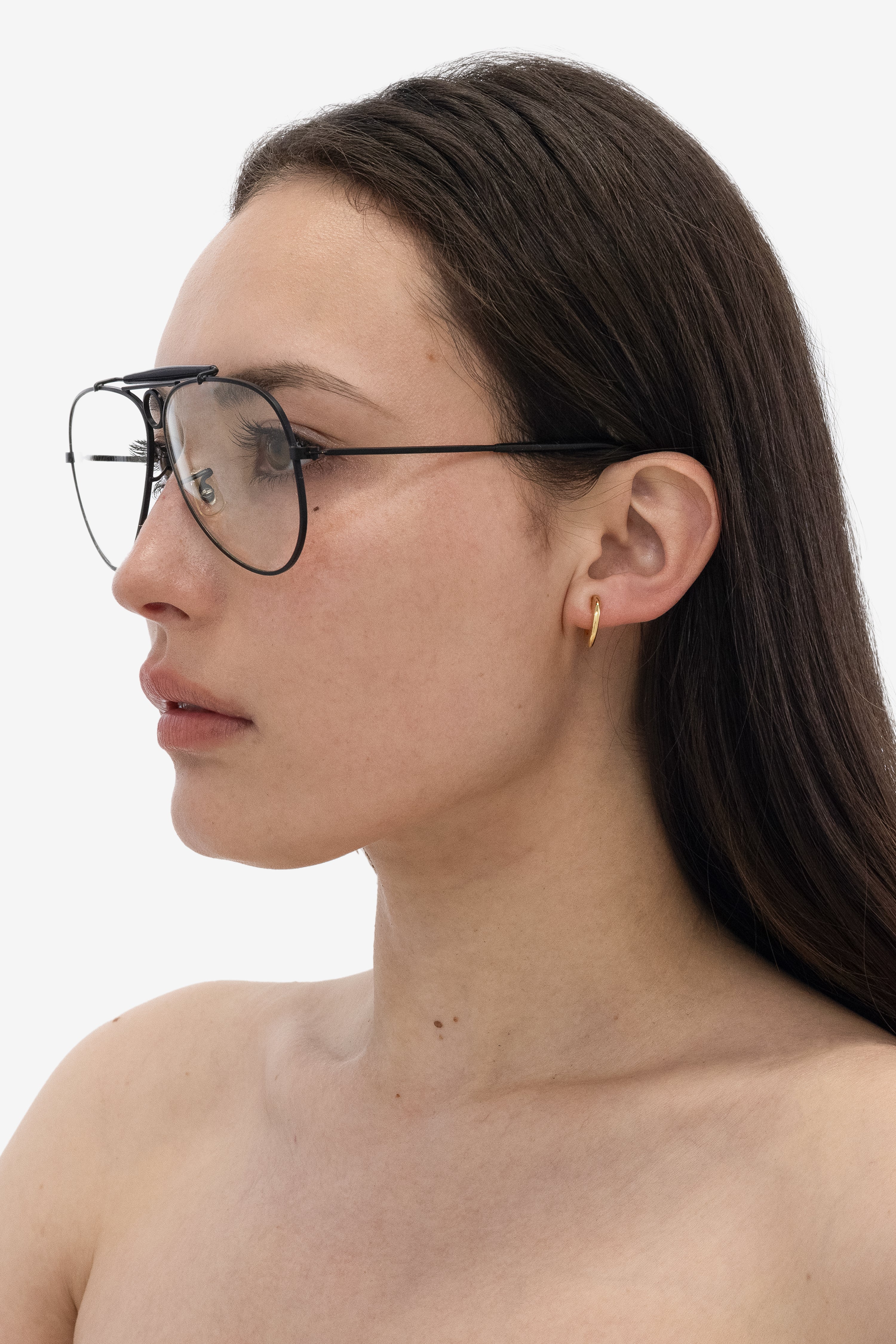 JWL105 - Flat Open Hoop Earrings