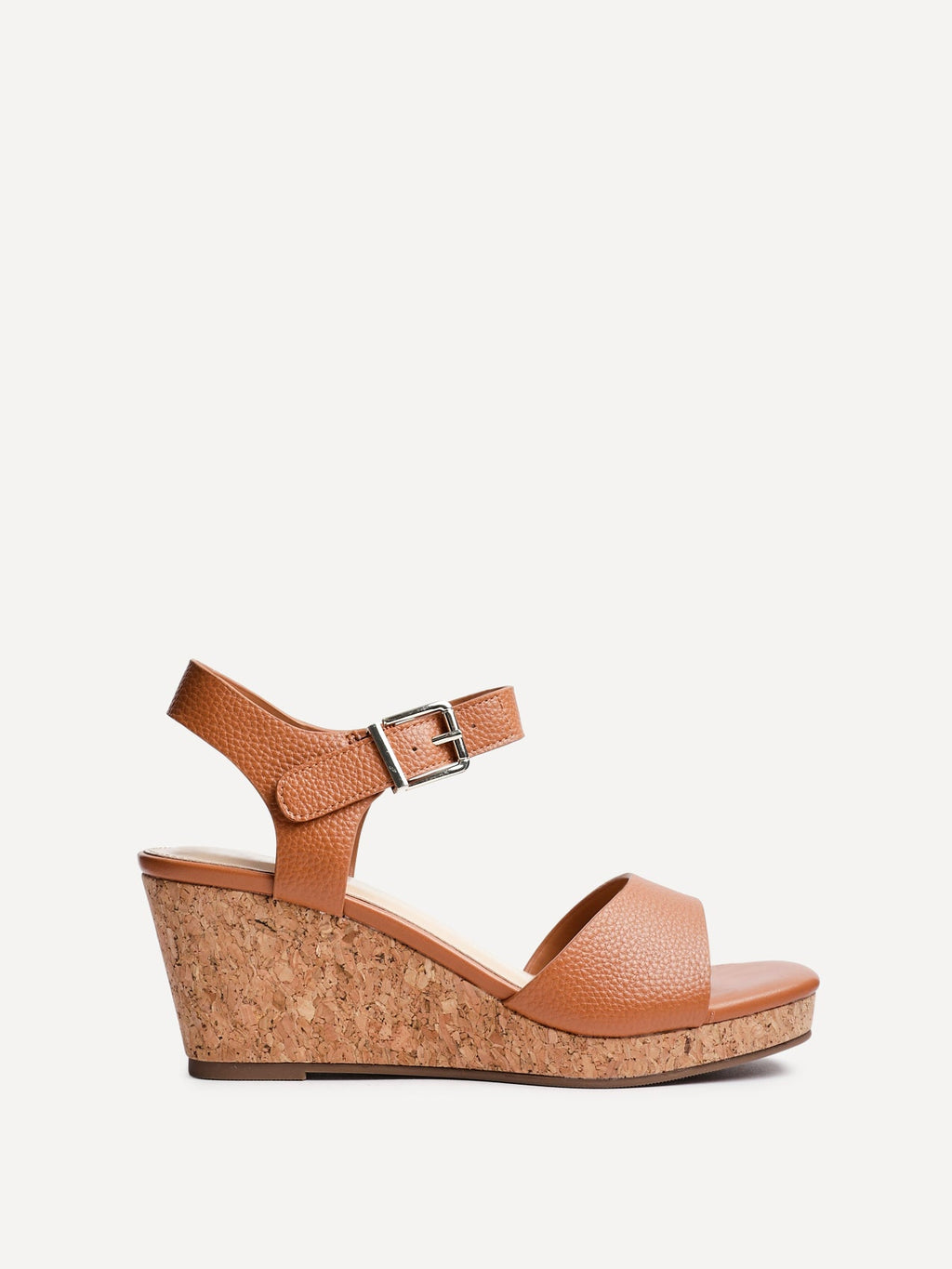 Sierra Tan Cork Platform Wedges