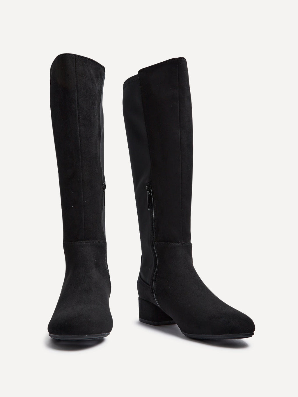 Sloane Black Stretch Long Boots