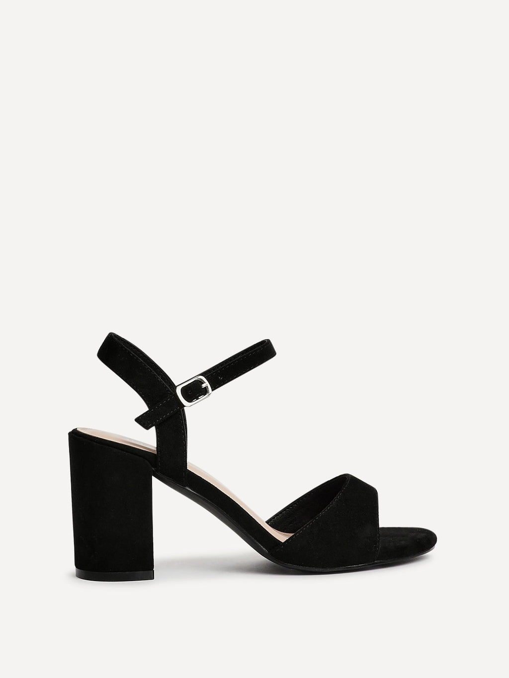 Soul Black Faux Suede Block Heels