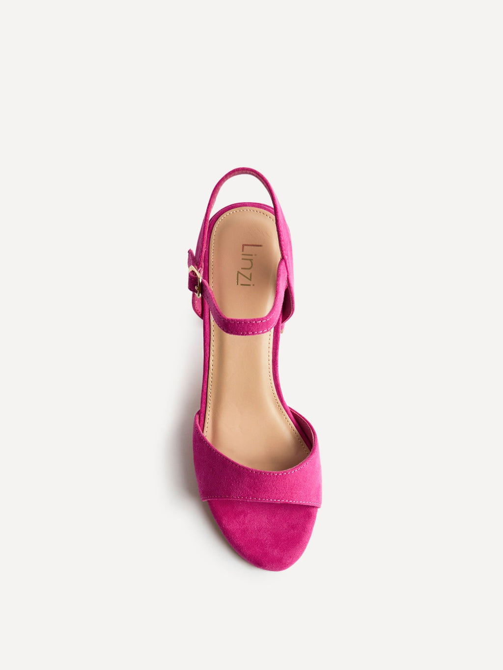 Soul Pink Faux Suede Block Heels