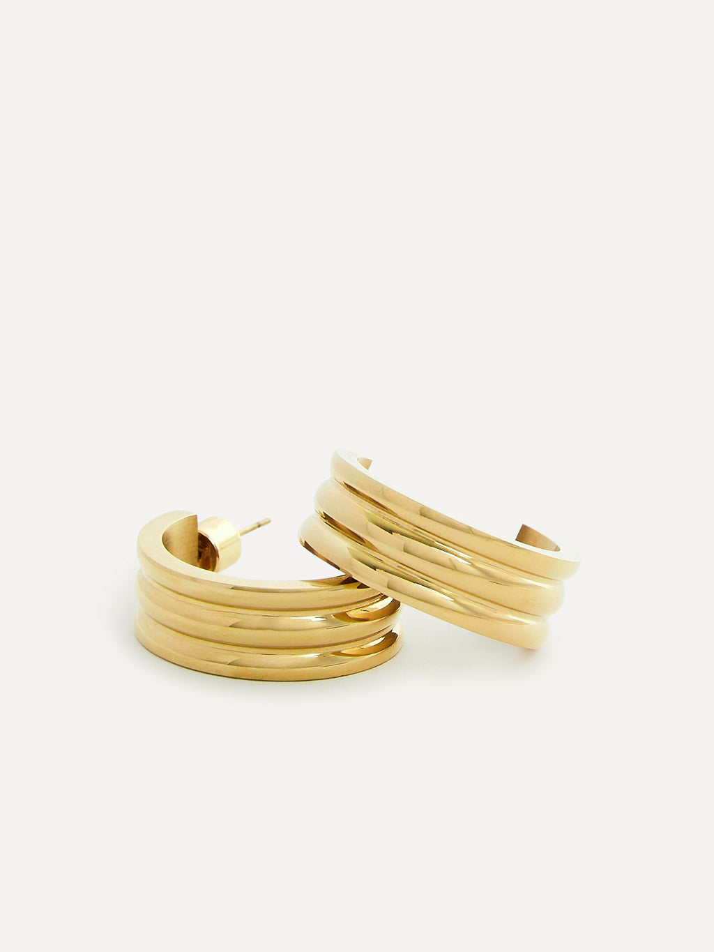 Spirit Gold Large Hoop Earrings
