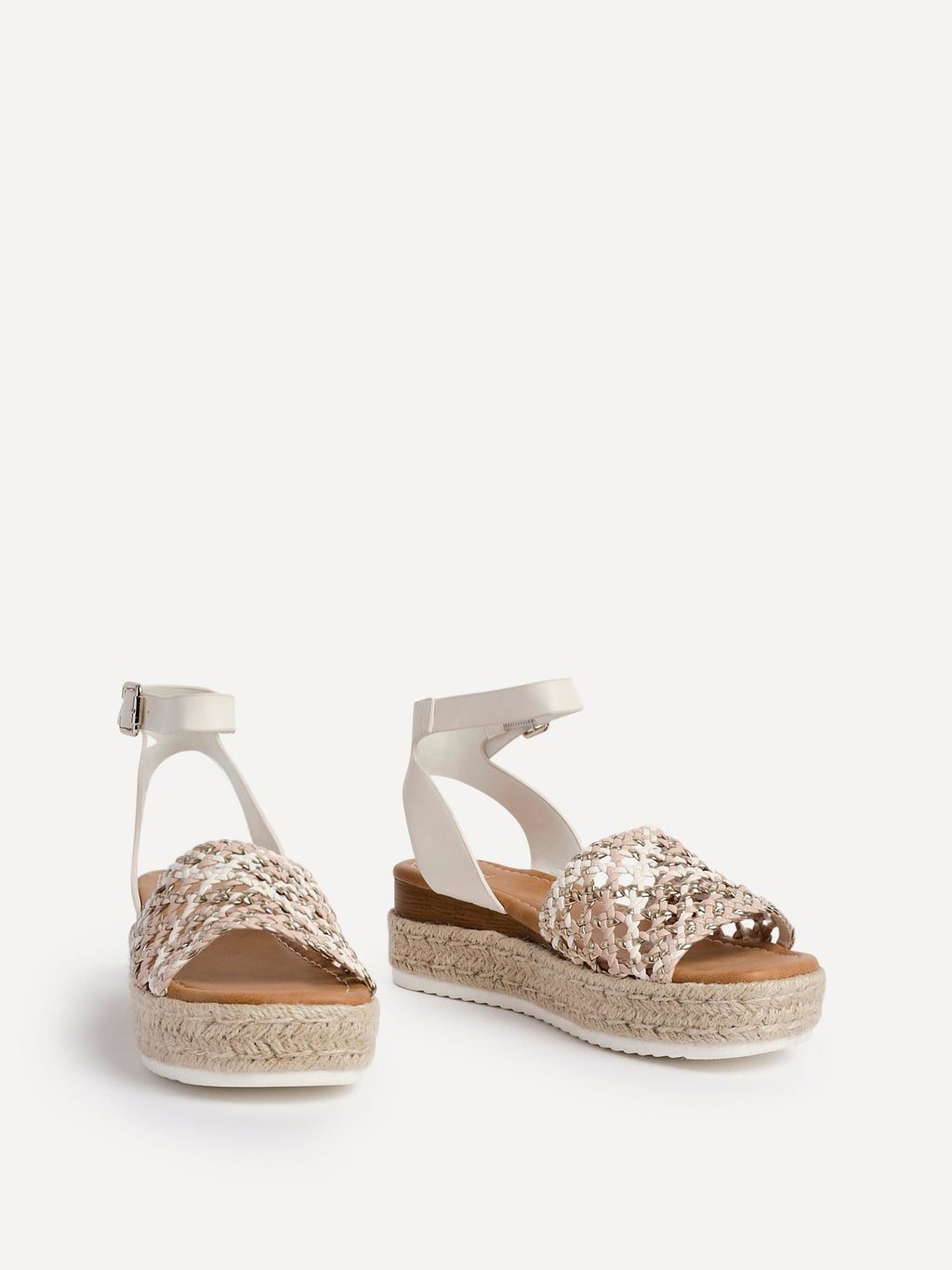 Sundown Beige Espadrille Flatform Sandals