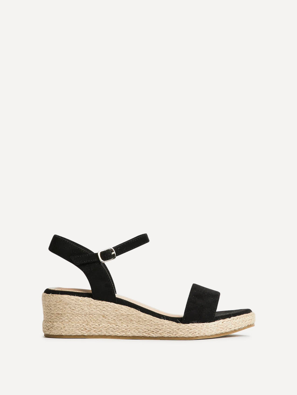 Sunrise Black Espadrille Flatform Sandals
