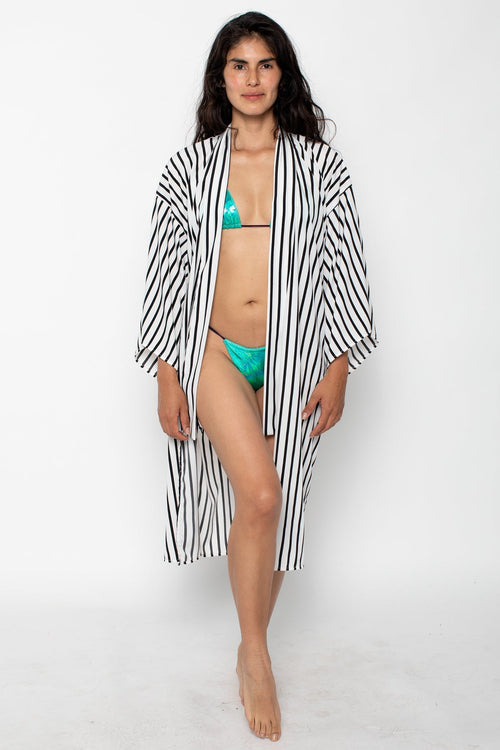 RPCH01 - Printed Chiffon Kimono Robe