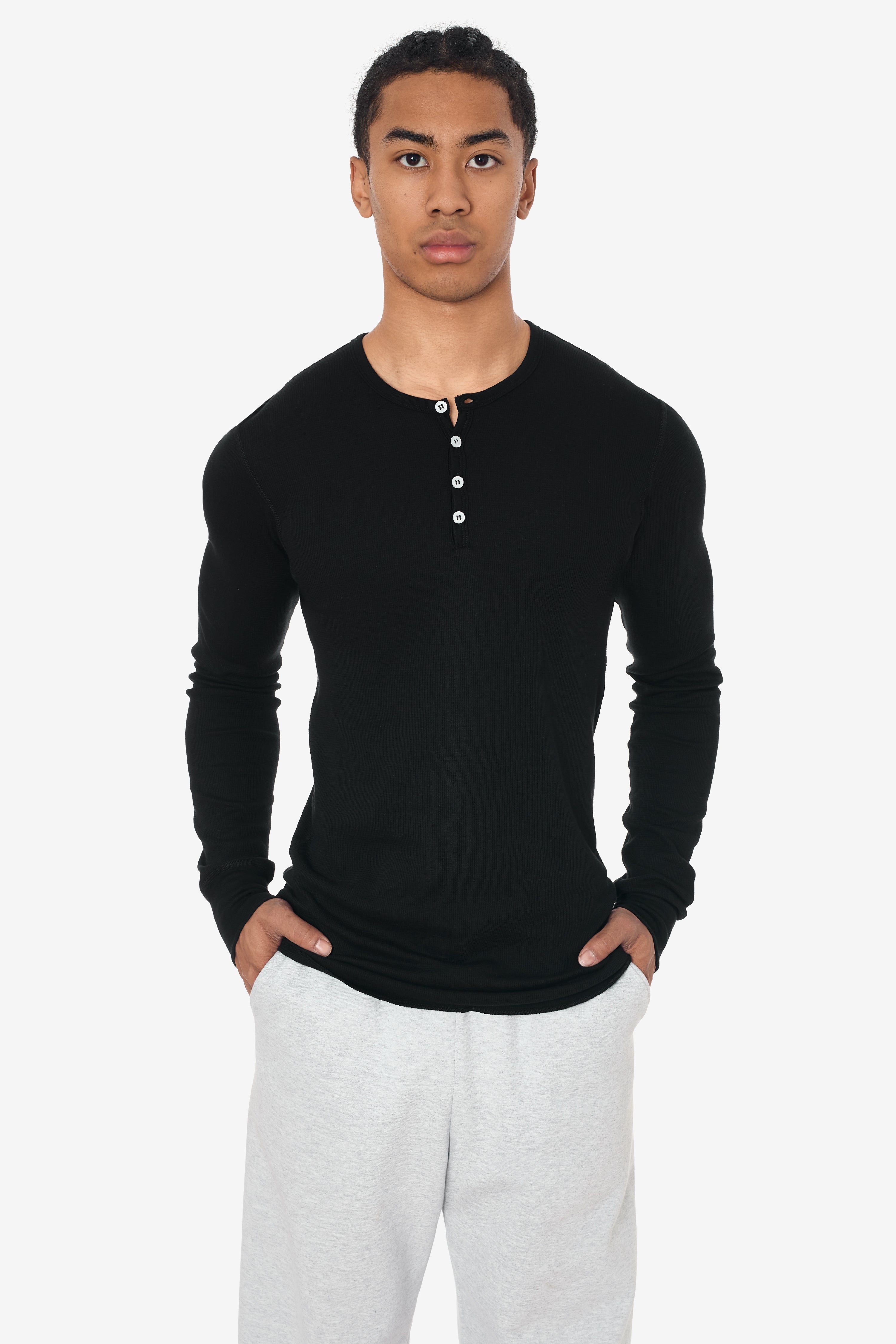 TX458GD - Long Sleeve Heavy Thermal Heritage Henley