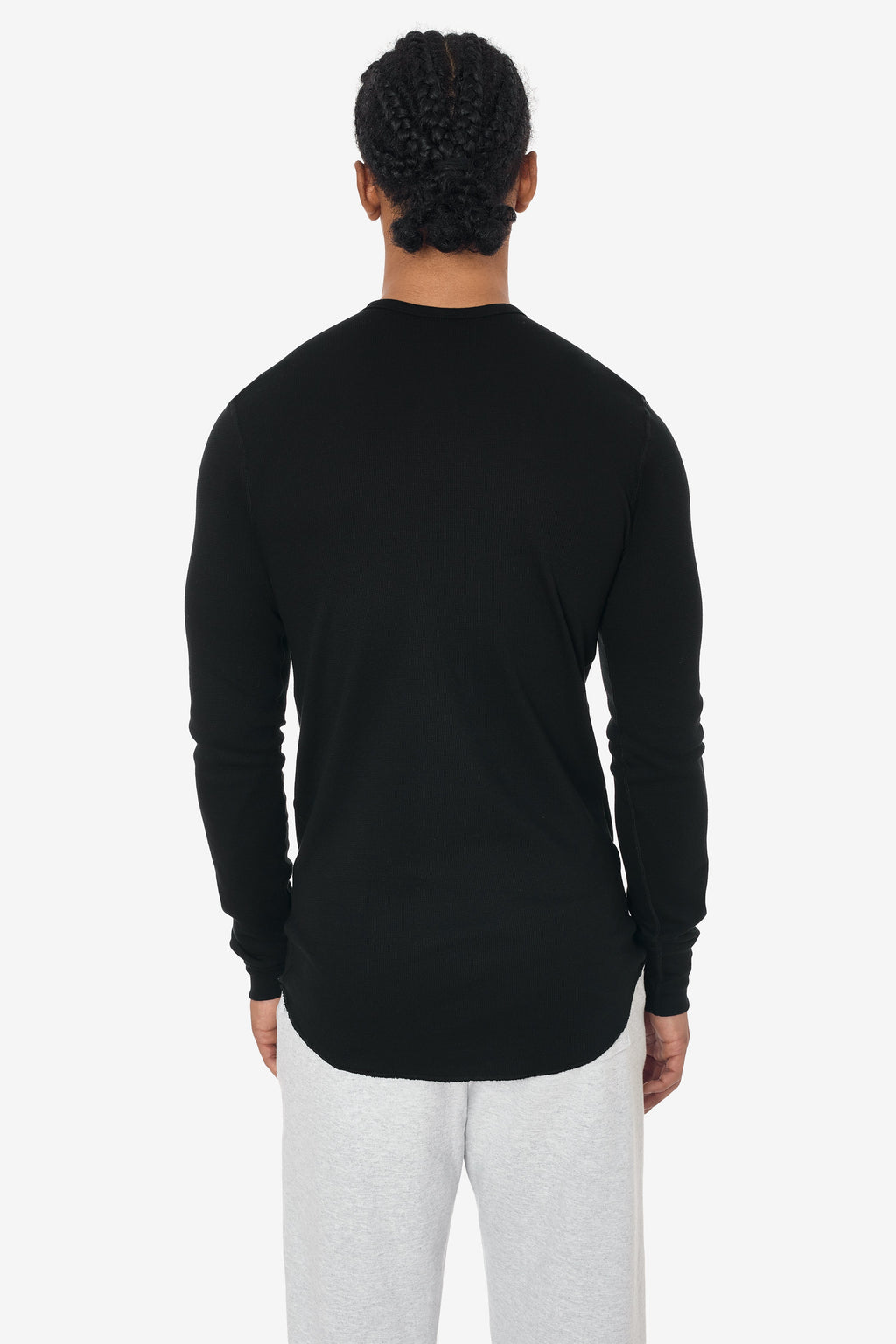 T457 - Poly-Cotton Thermal Long Sleeve Henley